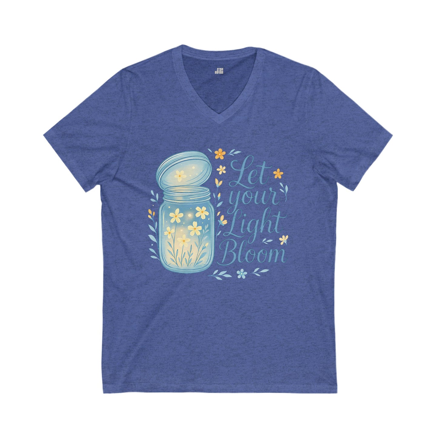 Let Your Light Bloom V-Neck Tee