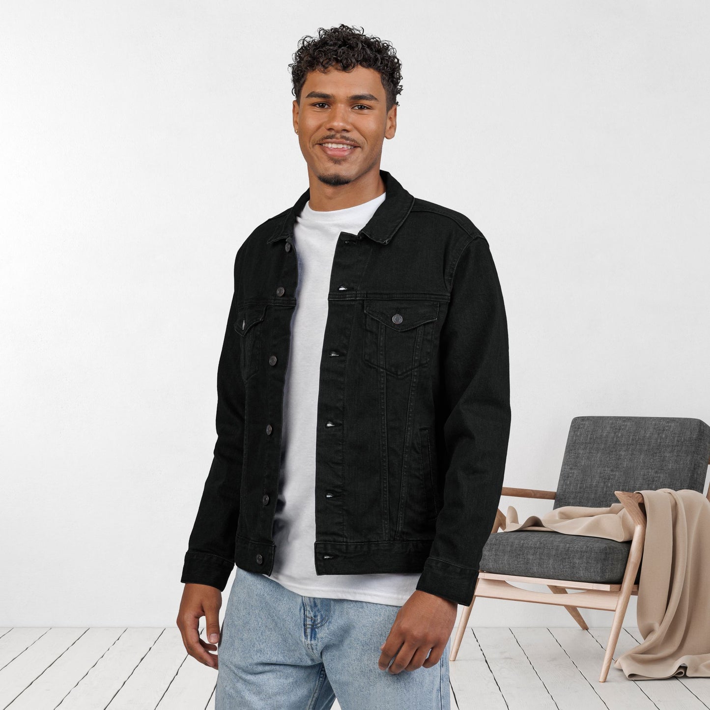Embroidered My Lifeguard Walks On Water Unisex Denim Jacket