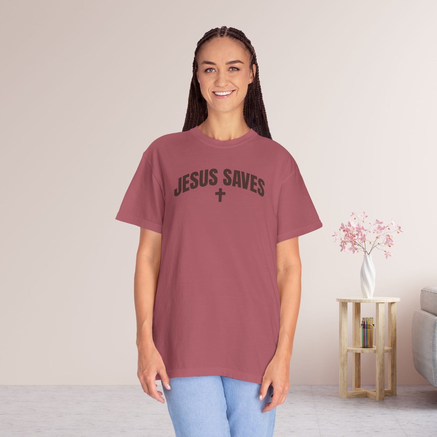 Jesus Saves Comfort Colors Shirt - Fall Edition - Acts 4:12