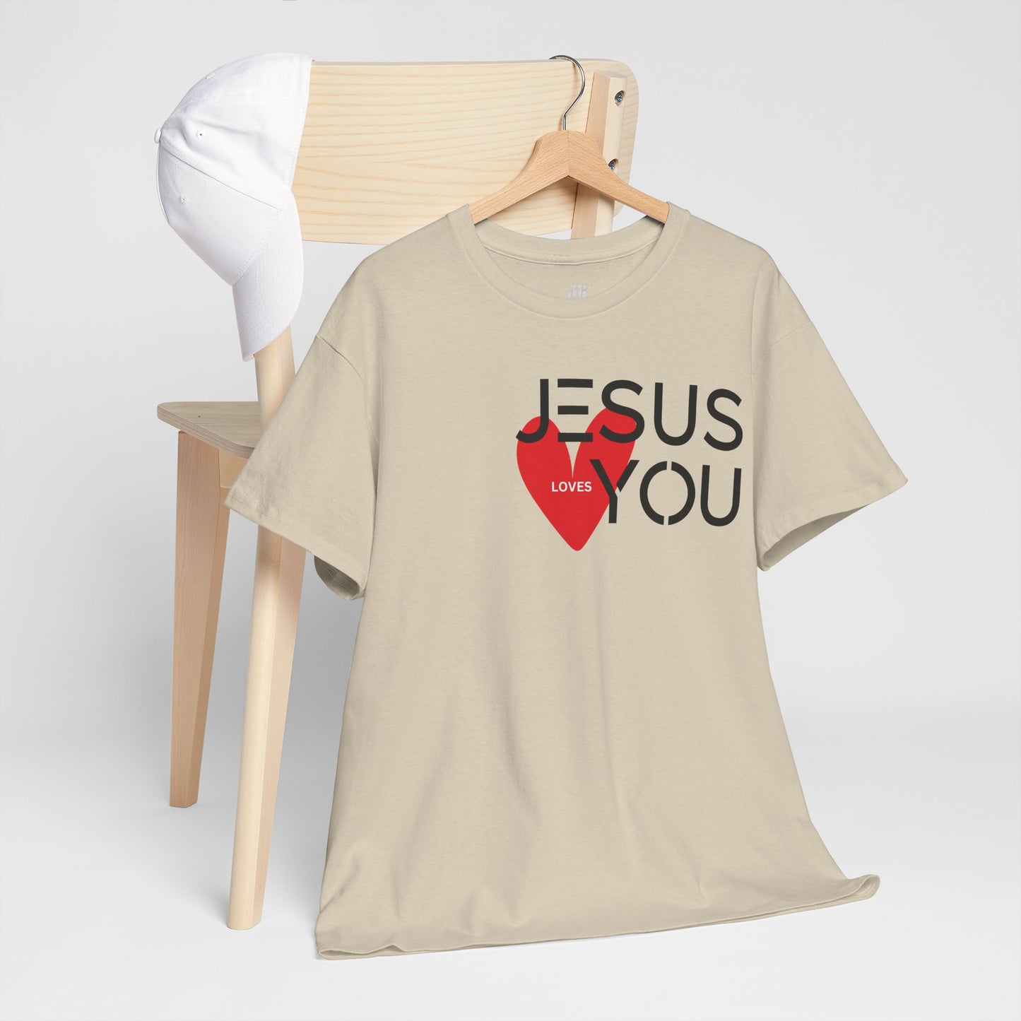 Jesus Loves You Heavy Cotton Tee