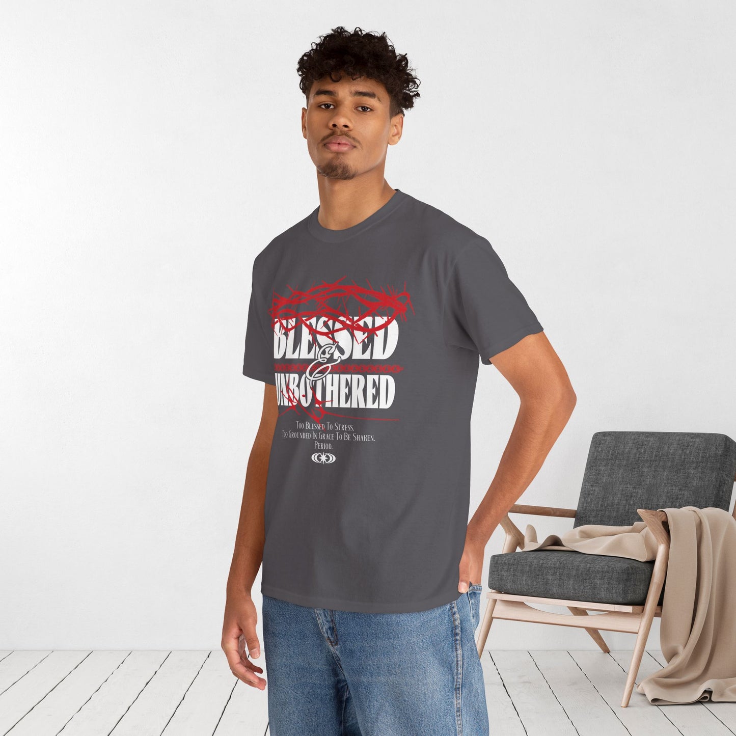 Blessed & Unbothered Heavy Cotton Tee