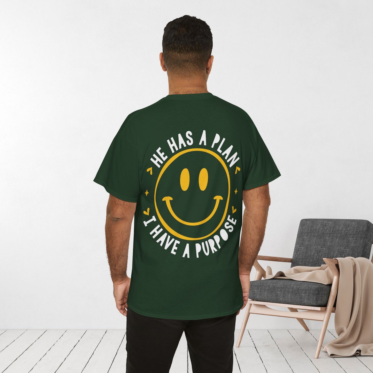He Has a Plan, I Have a Purpose Heavy Cotton Tee
