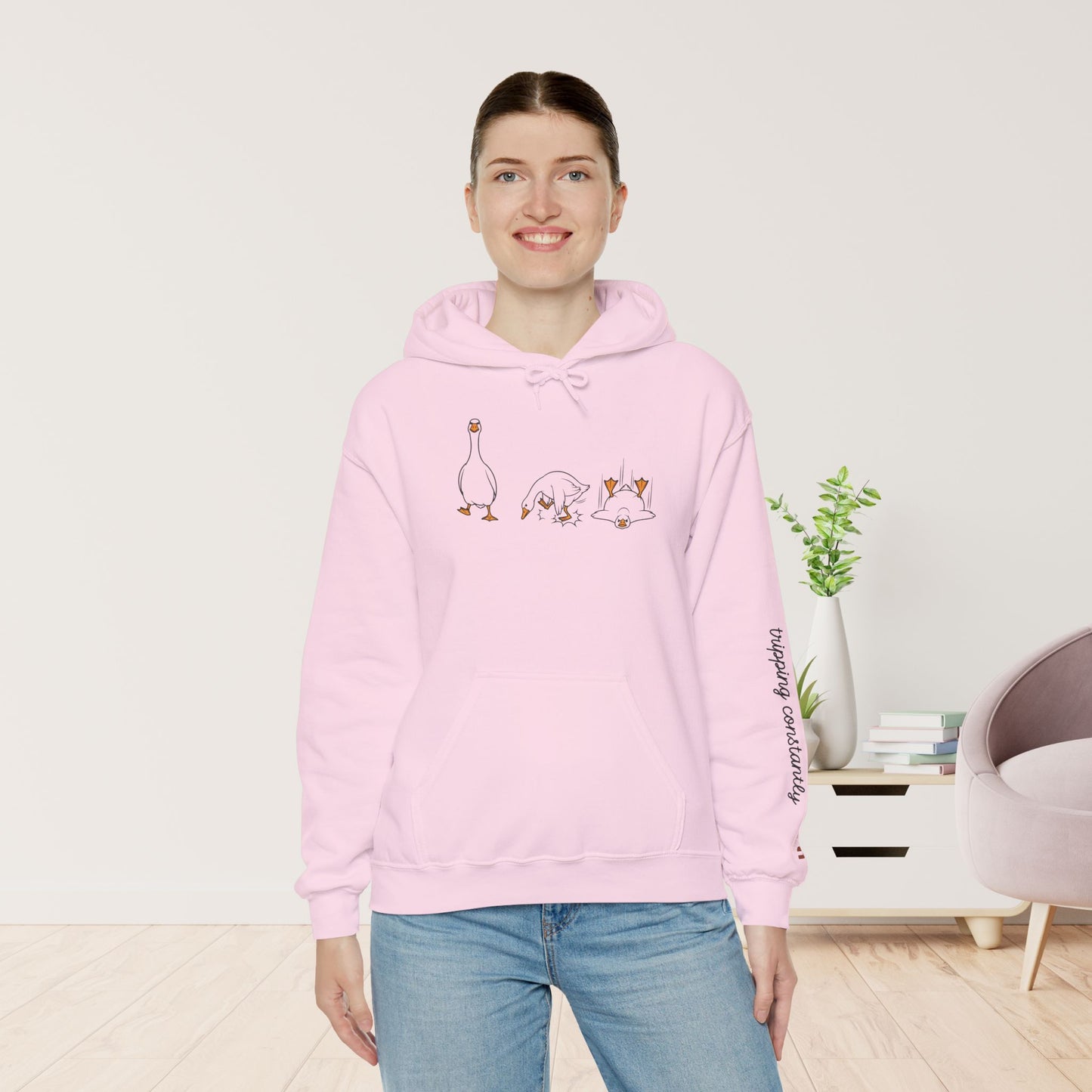 Walking By Faith Tripping Constantly Hoodie