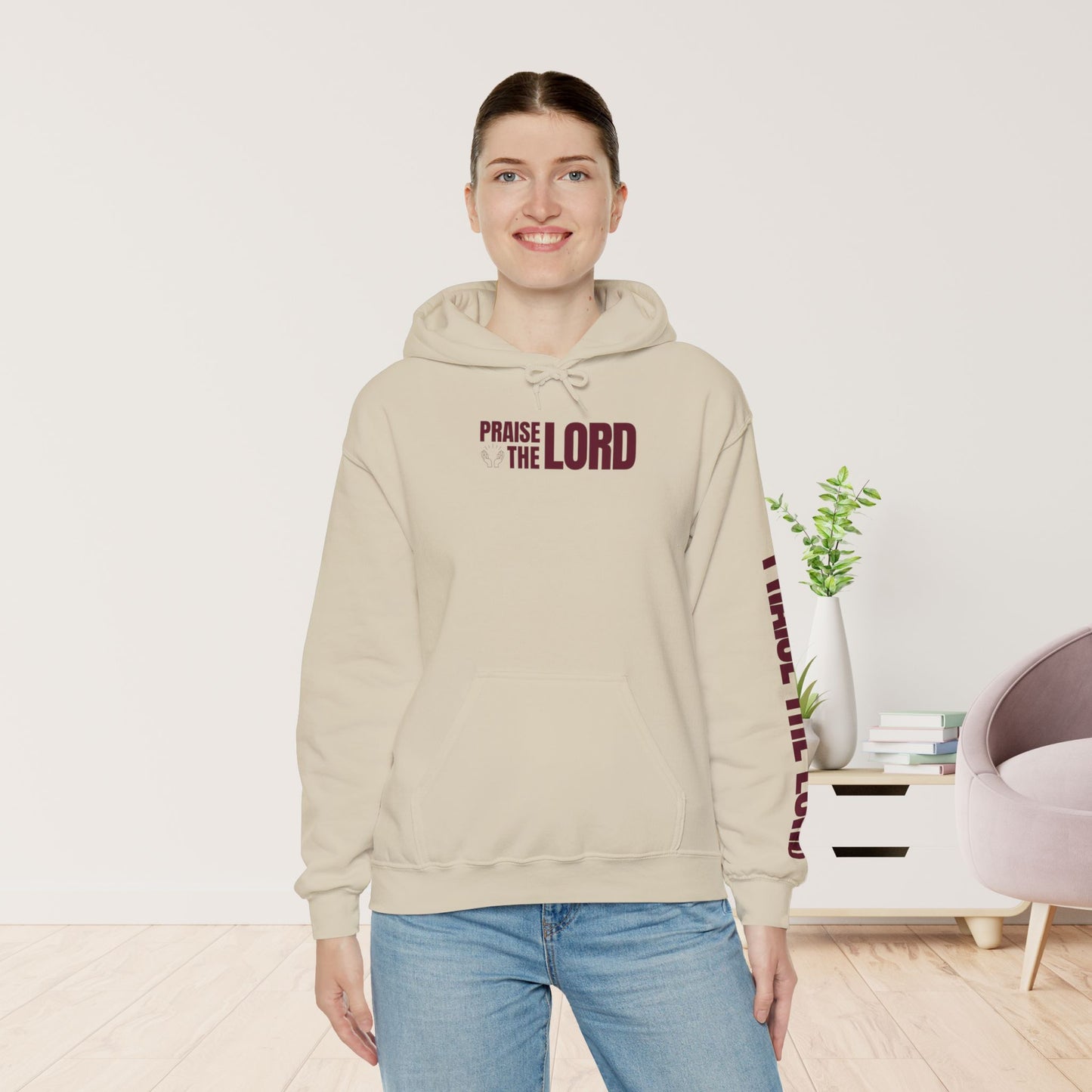 Praise The Lord Hoodie -  Psalm 117:1-2 Bible Verse Christian Hoodie