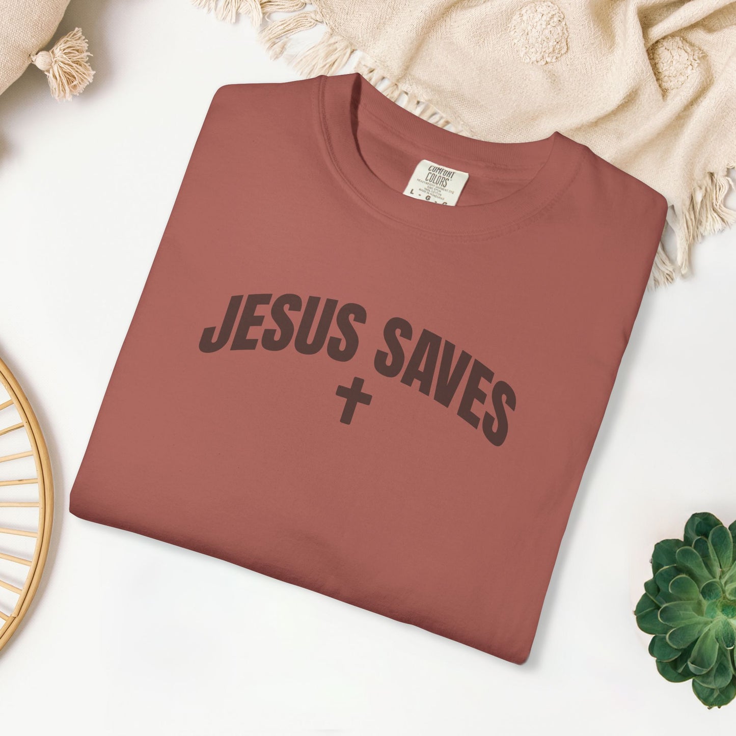 Jesus Saves Comfort Colors Shirt - Fall Edition - Acts 4:12