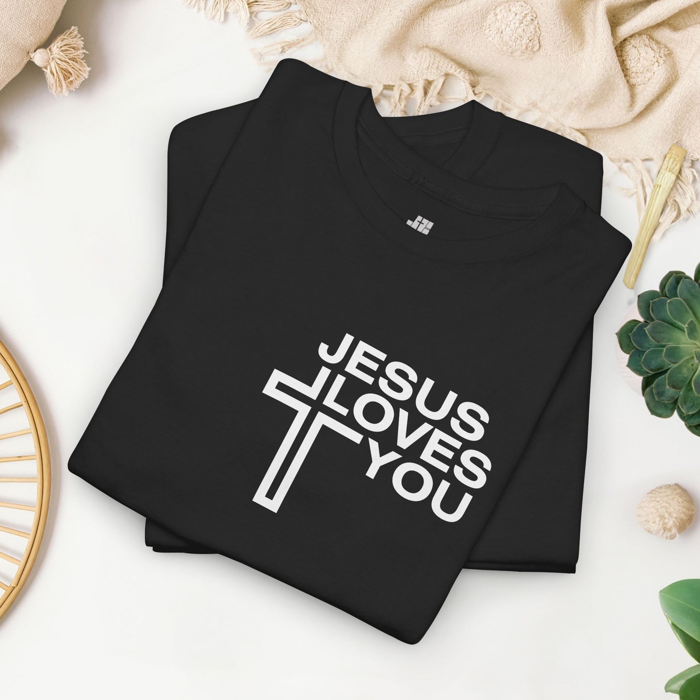 Jesus Loves You Heavy Cotton Tee