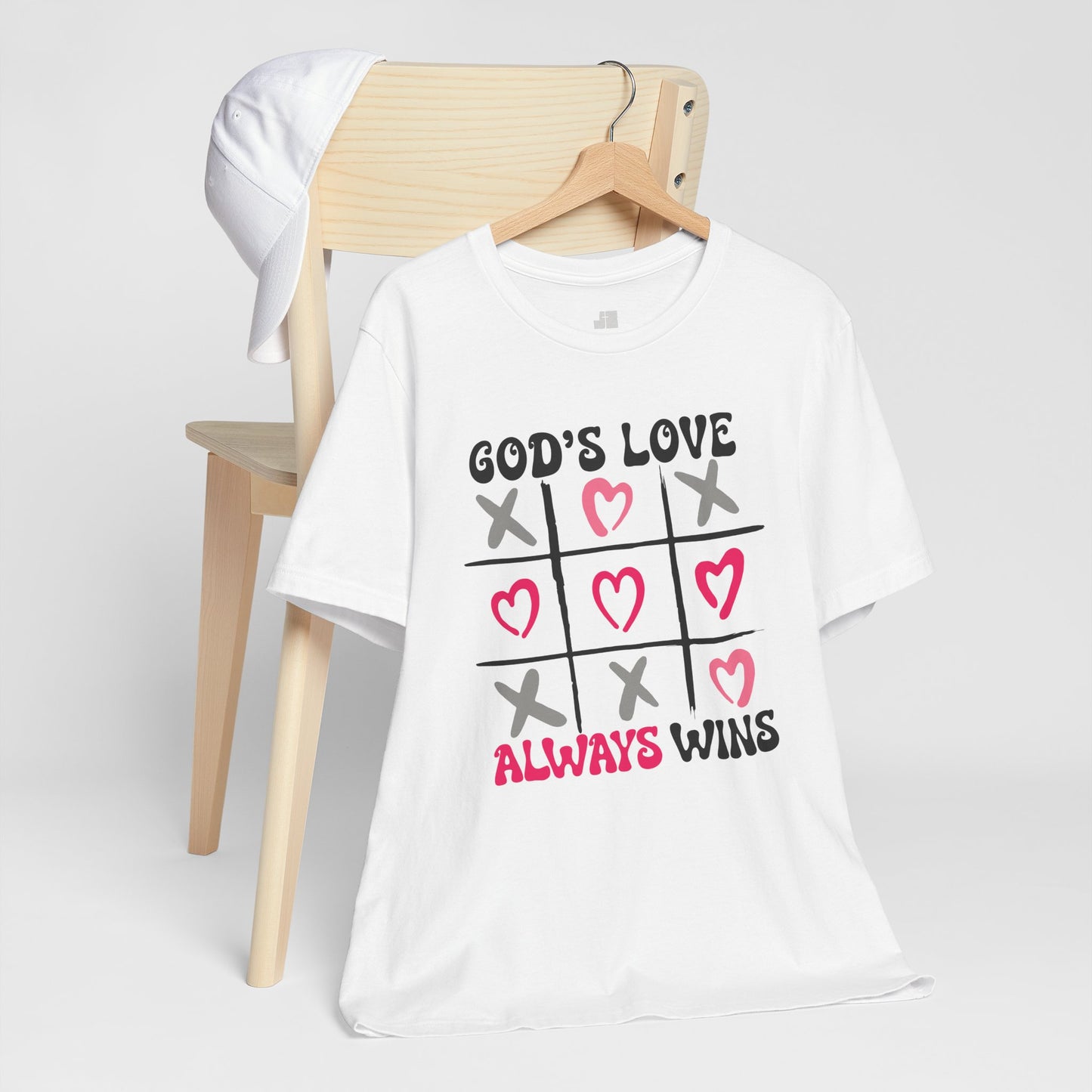 God's Love Always Wins Soft Cotton Tee - Christian Shirt
