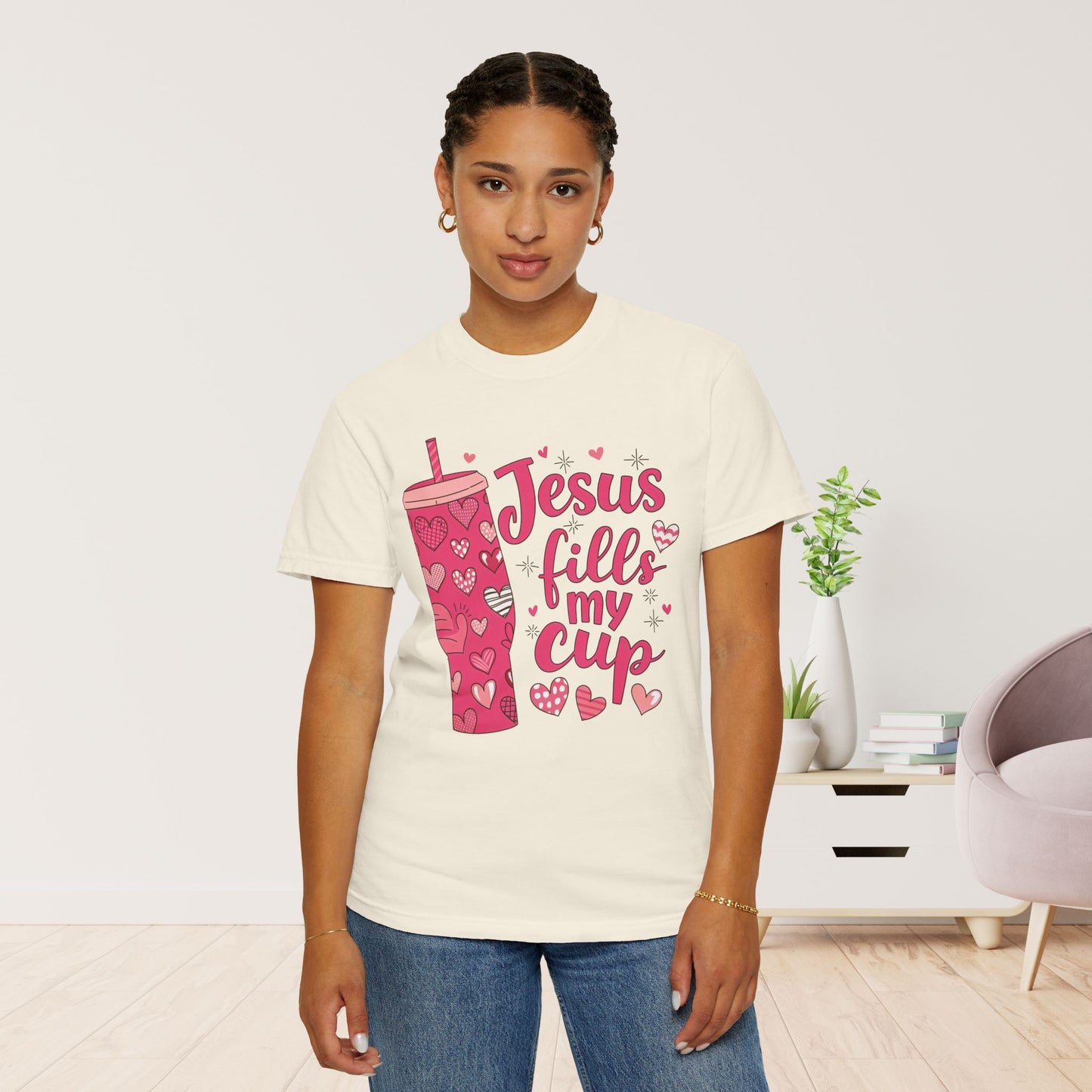 Jesus Fills My Cup Comfort Colors Shirt