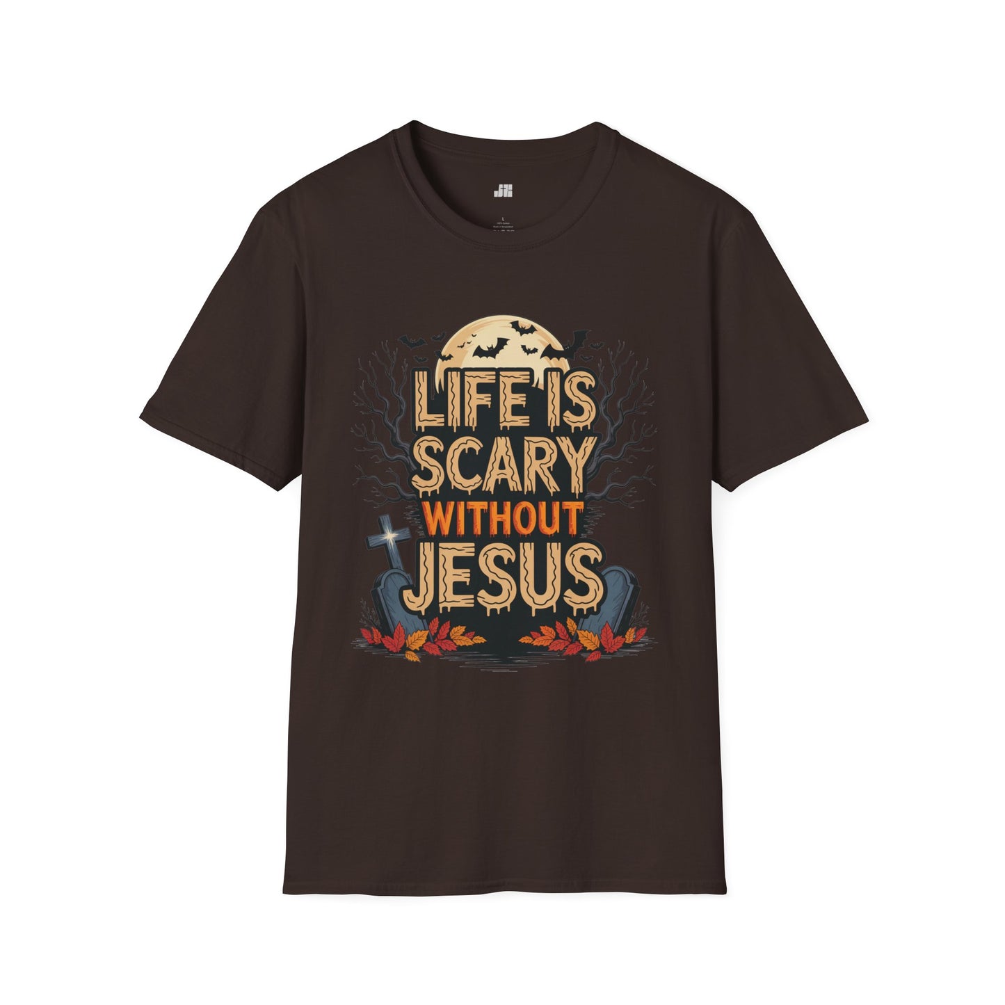 Life is Scary Without Jesus Softstyle T-shirt