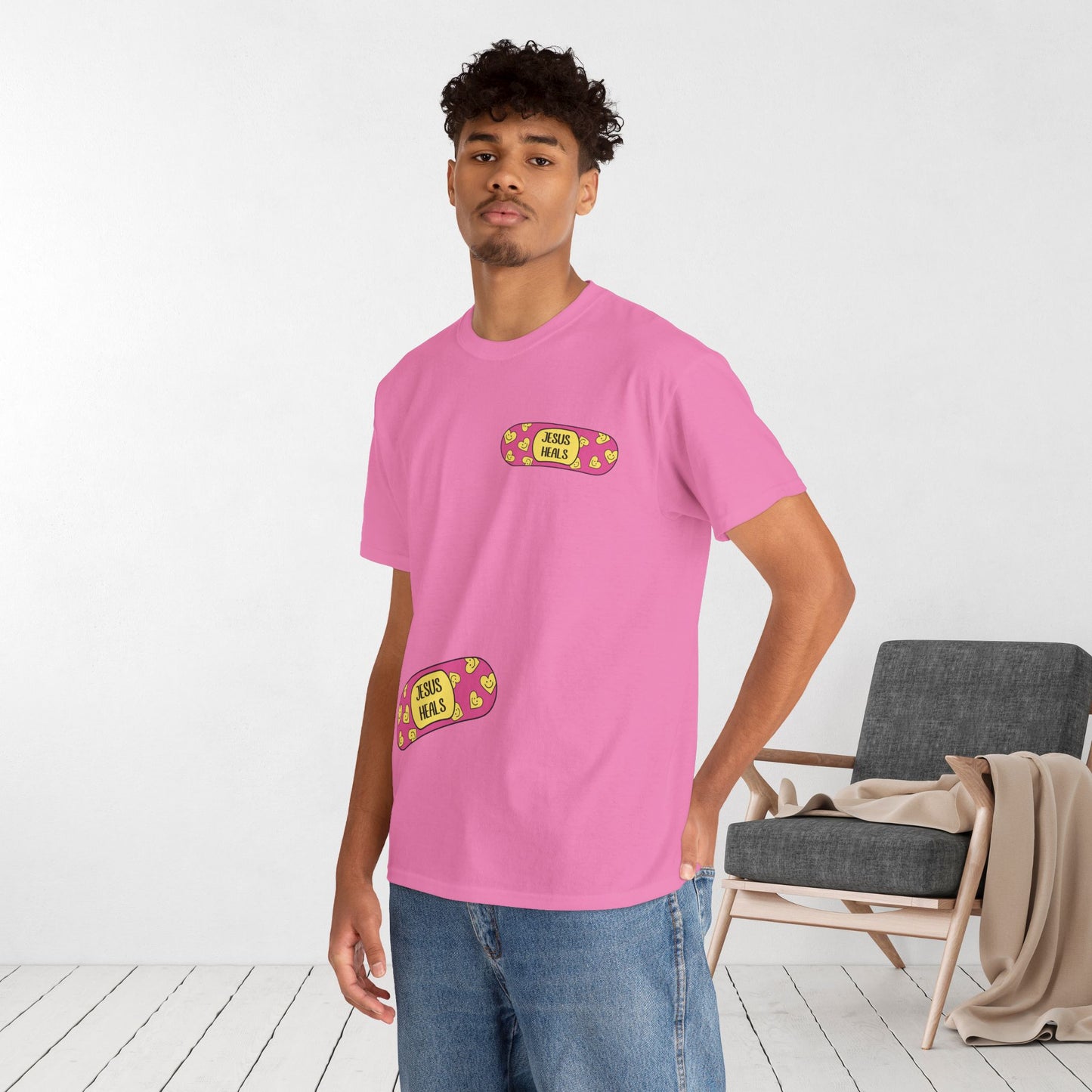 Jesus Heals Heavy Cotton Tee