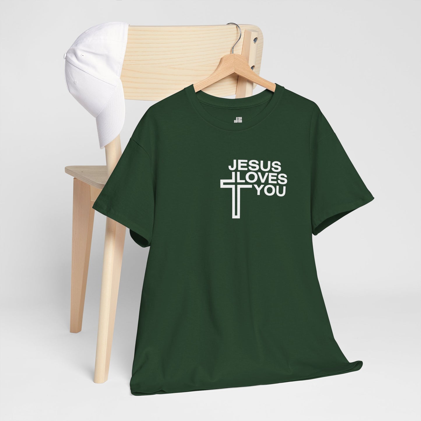 Jesus Loves You Heavy Cotton Tee