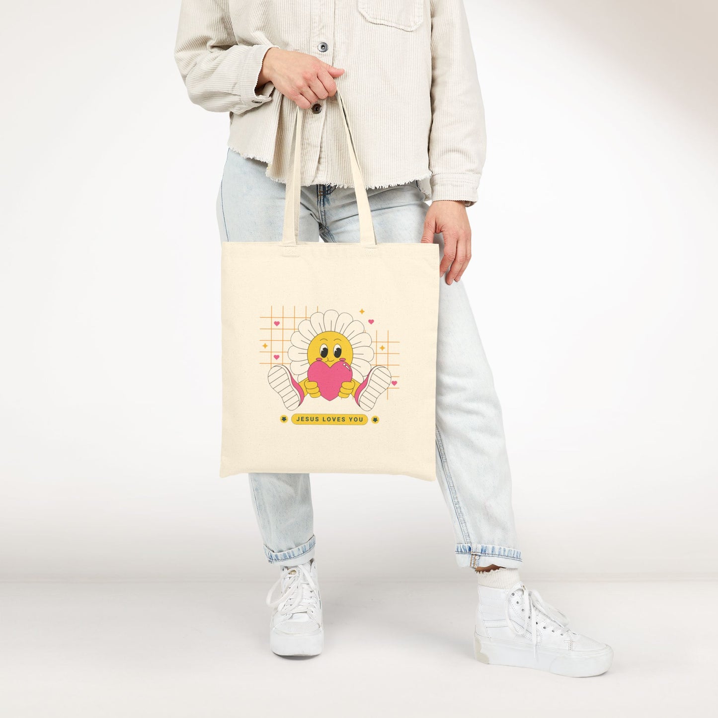 Jesus Loves You Canvas Tote Bag