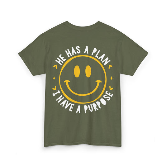 He Has a Plan, I Have a Purpose Heavy Cotton Tee