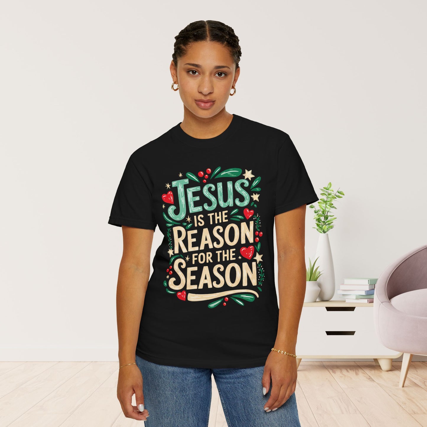 Jesus Is The Reason For The Season Comfort Colors Shirt