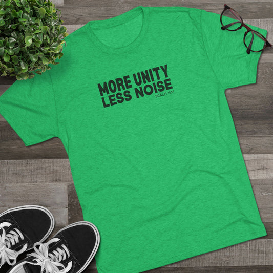 More Unity. Less Noise Unisex Tri-Blend Crew Tee