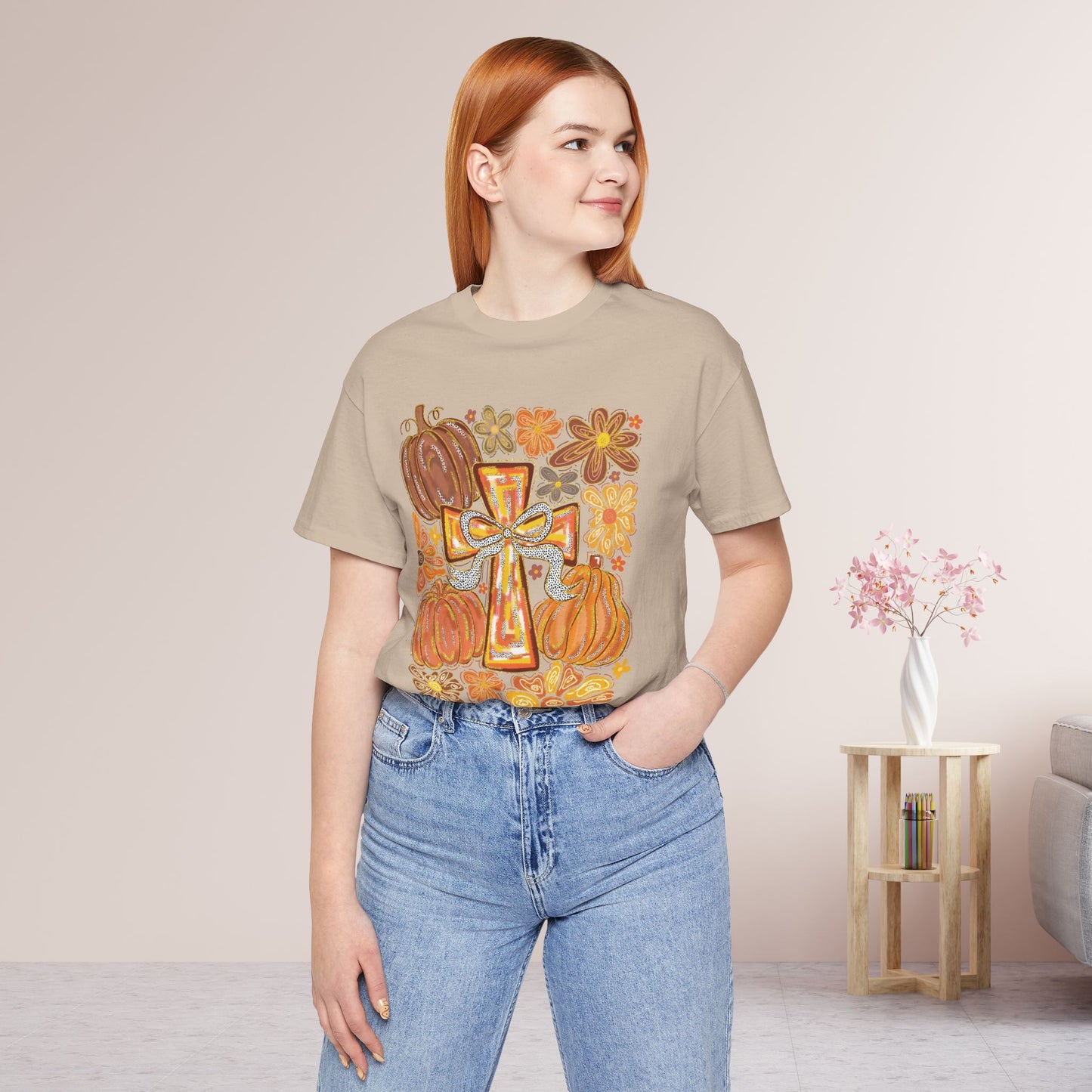 Trendy Fall Christian Soft Cotton Tee