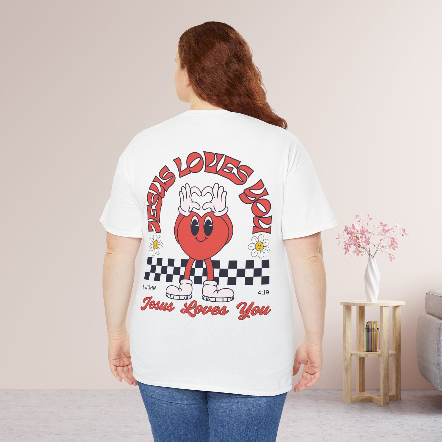 Jesus Loves You Heavy Cotton Tee