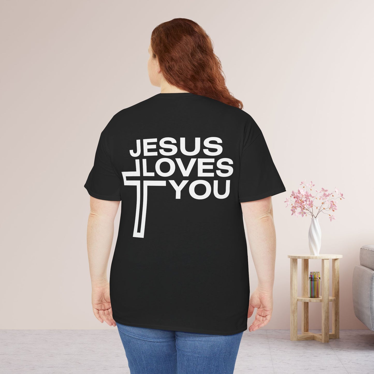 Jesus Loves You Heavy Cotton Tee