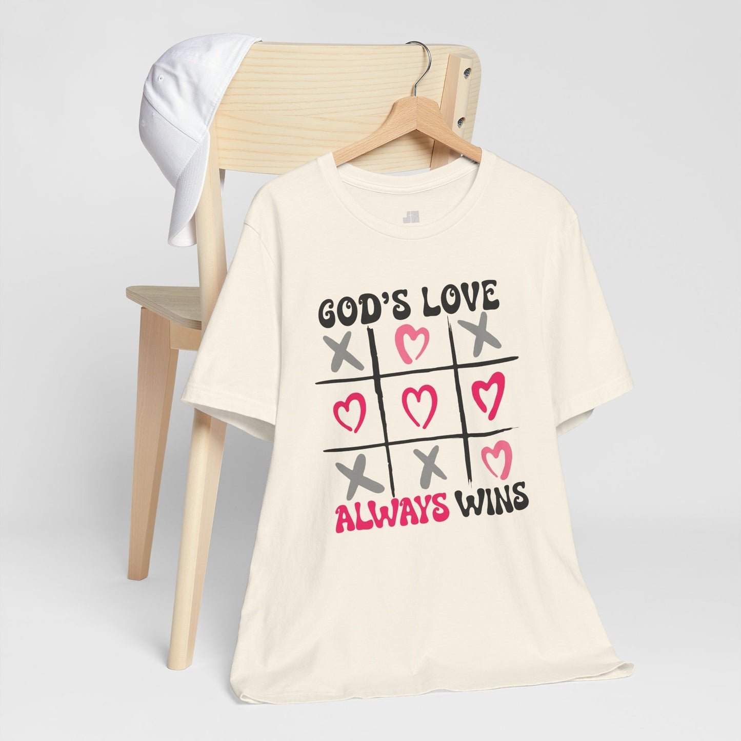 God's Love Always Wins Soft Cotton Tee - Christian Shirt