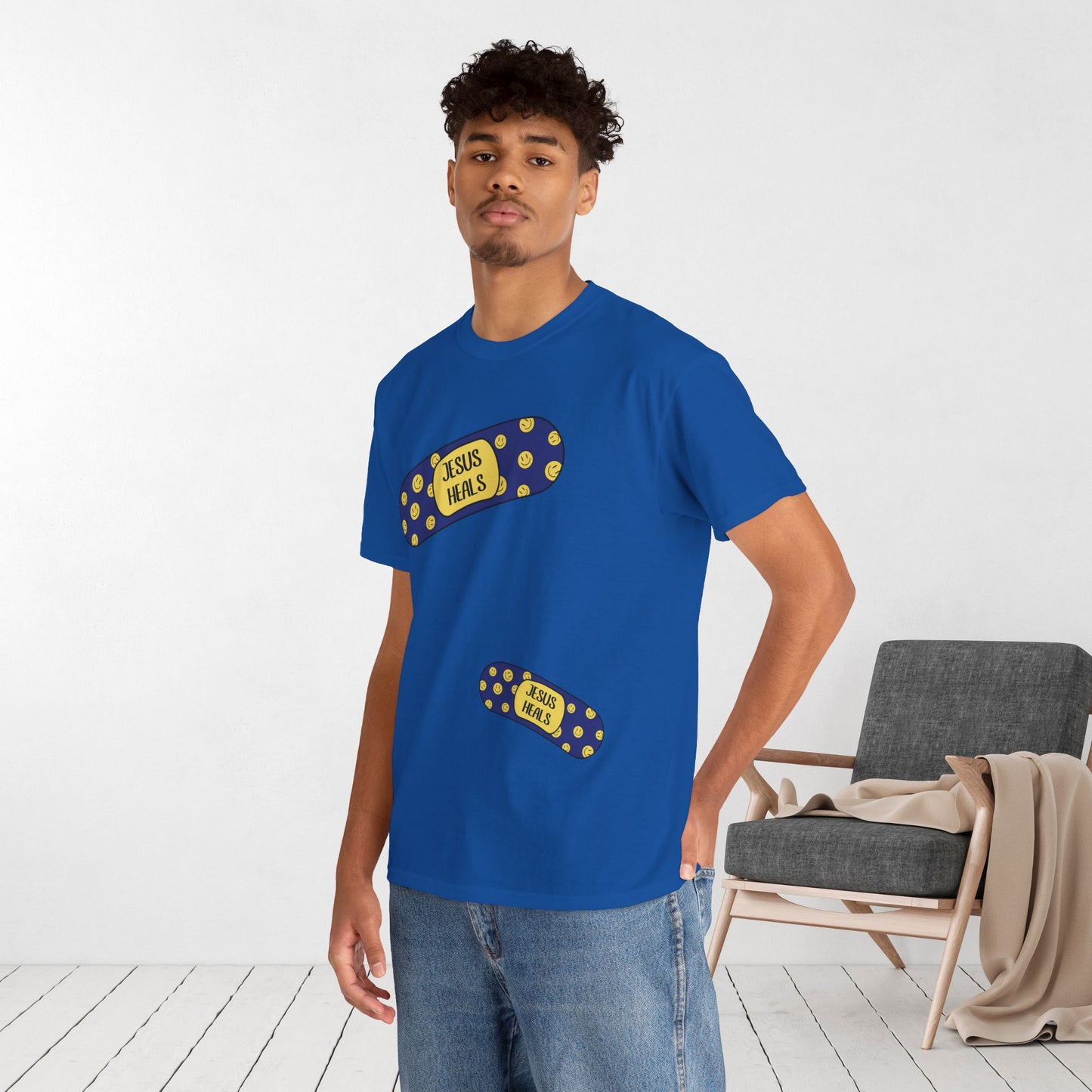 Jesus Heals Heavy Cotton Tee