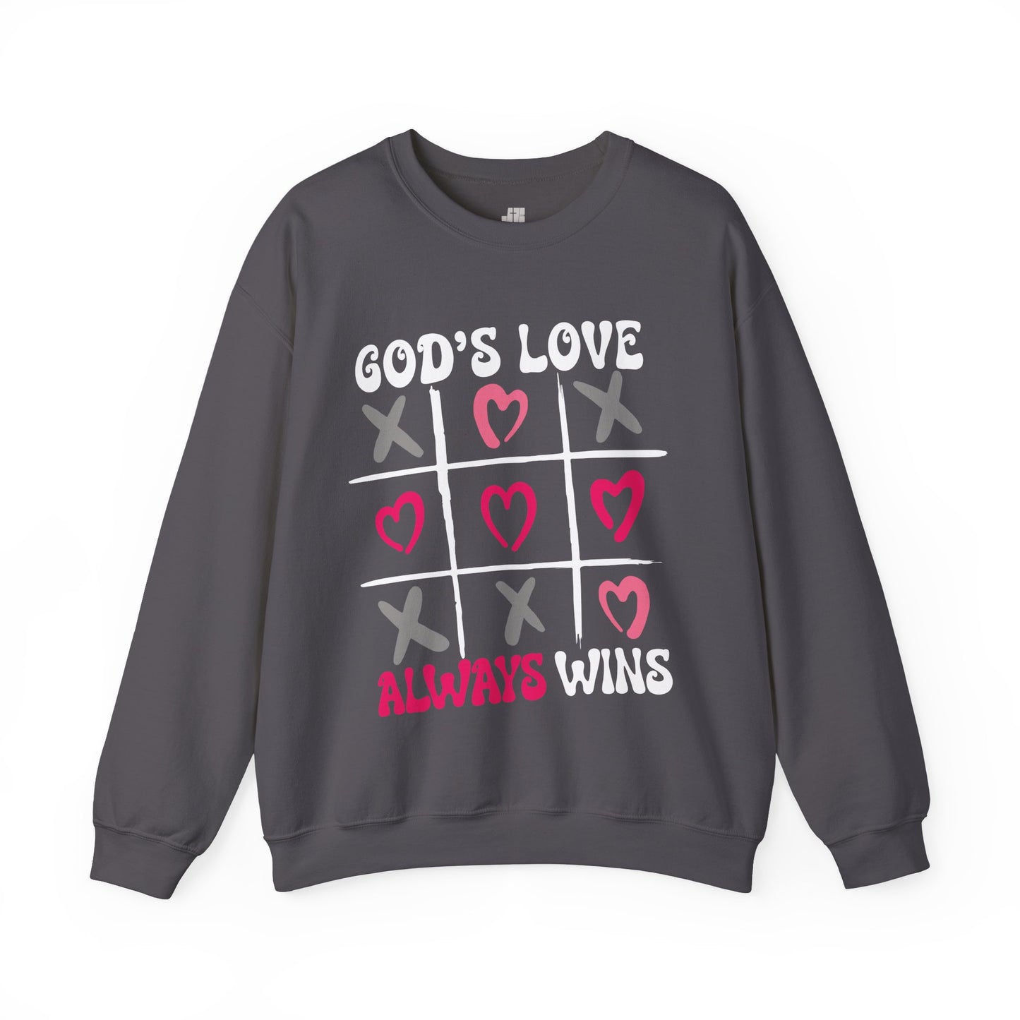 God's Love Always Wins Sweatshirt - Christian Crewneck Pullover