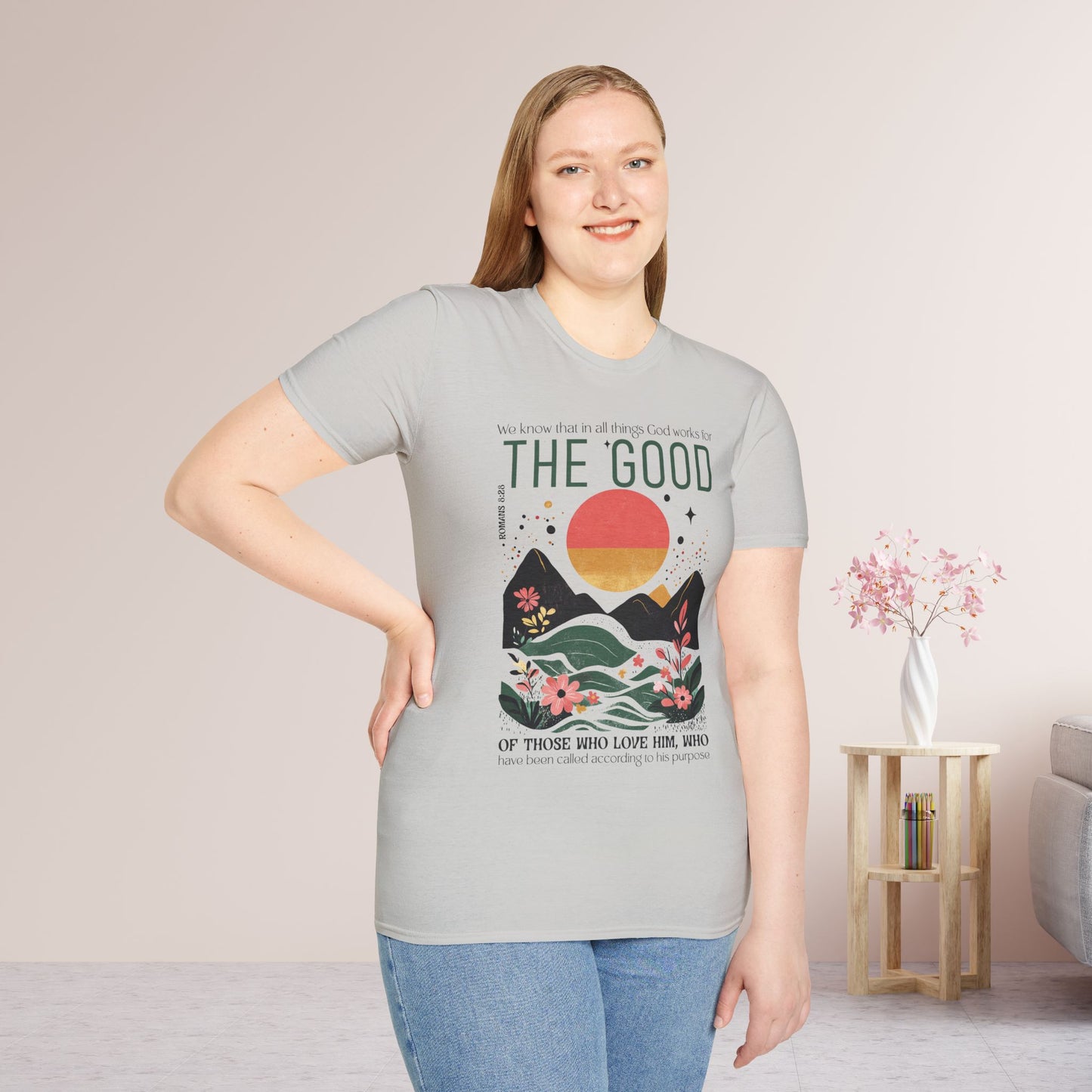 All Things for Good Romans 8:28 Softstyle T-shirt