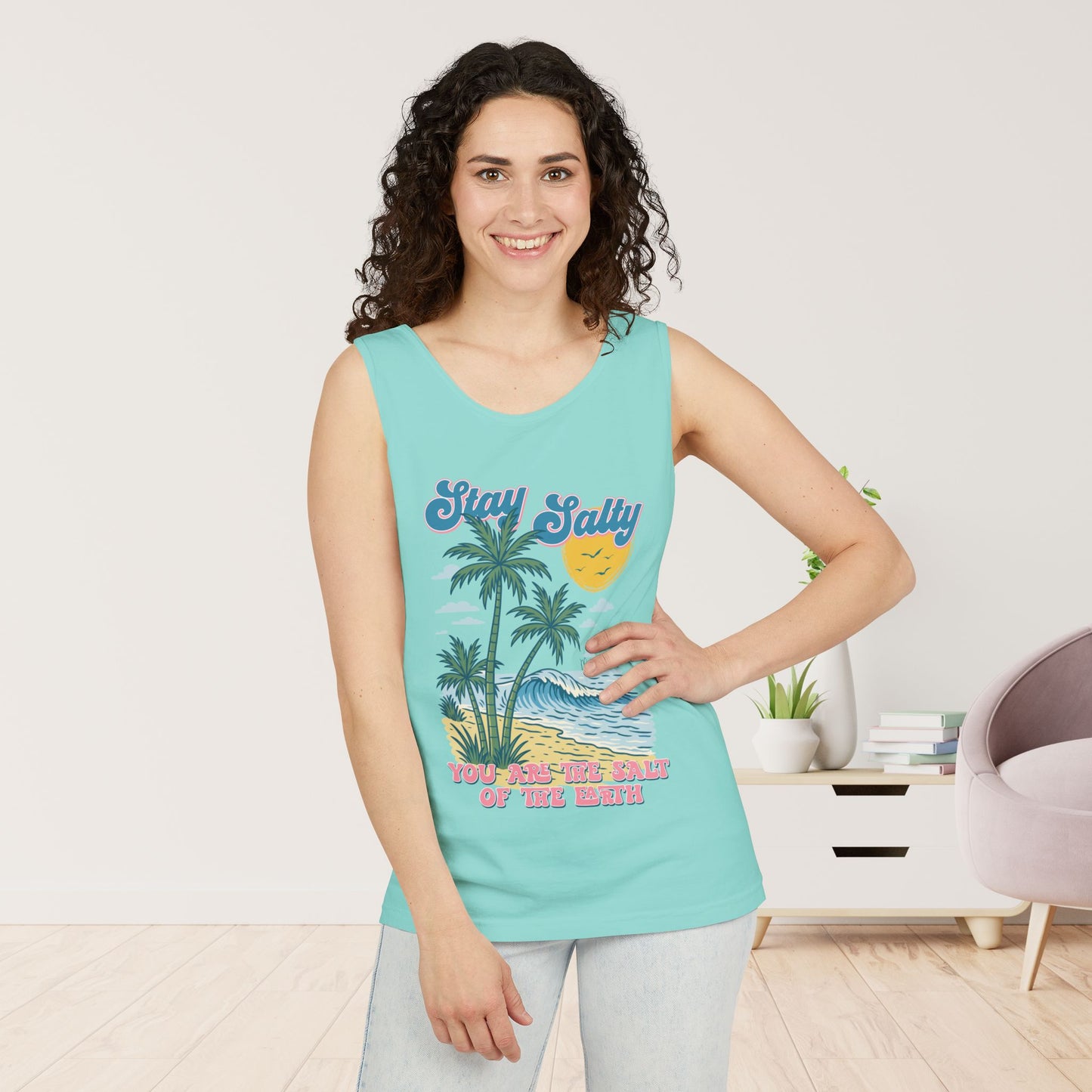 Stay Salty Comfort Colors Garment-Dyed Tank Top