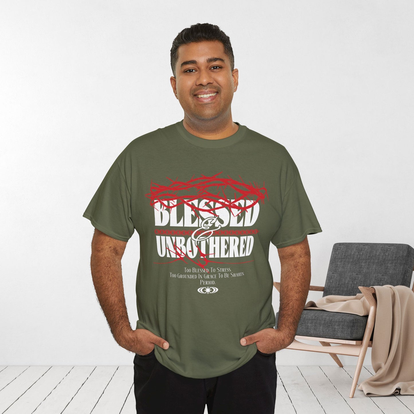 Blessed & Unbothered Heavy Cotton Tee
