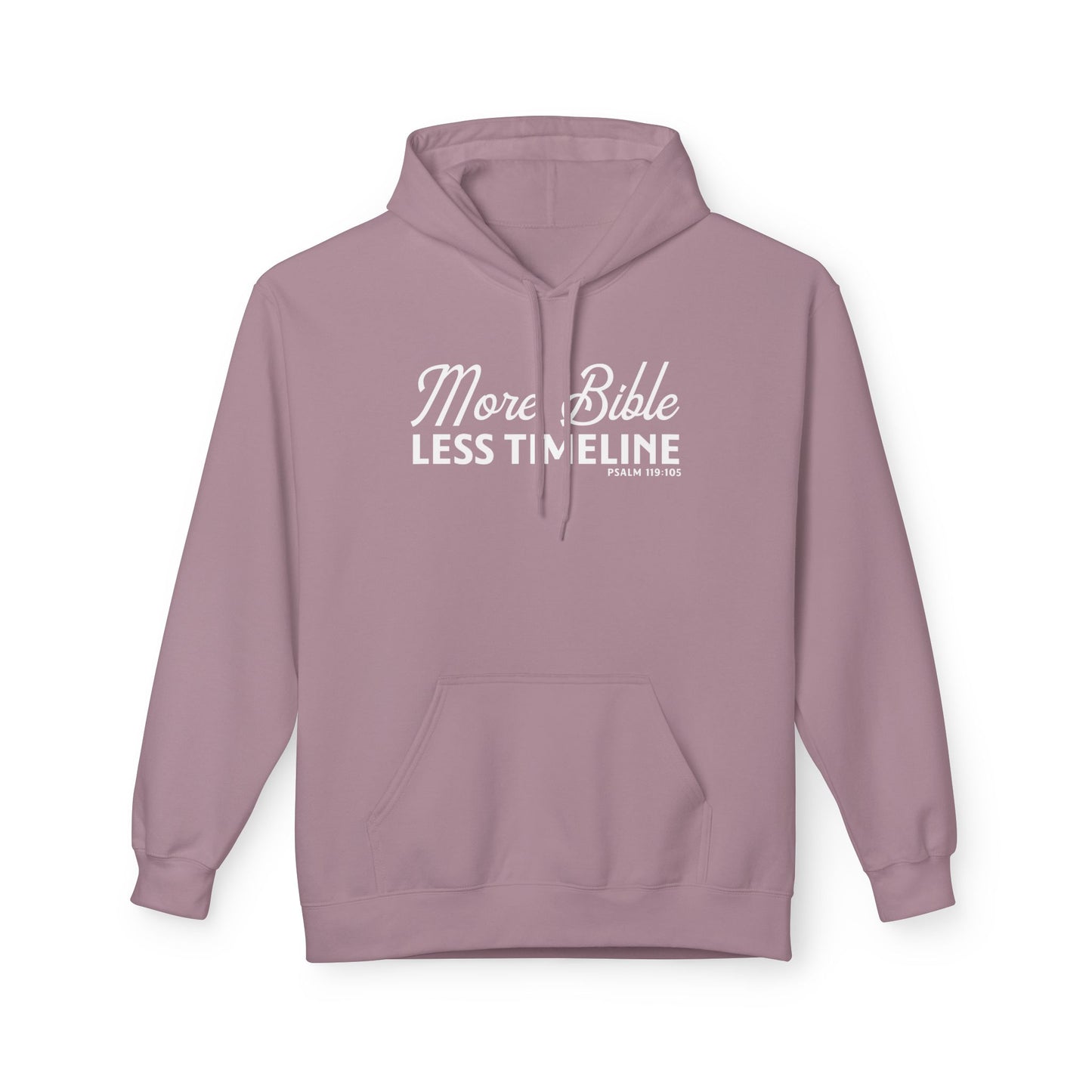 More Bible, Less Timeline Unisex Midweight Hoodie