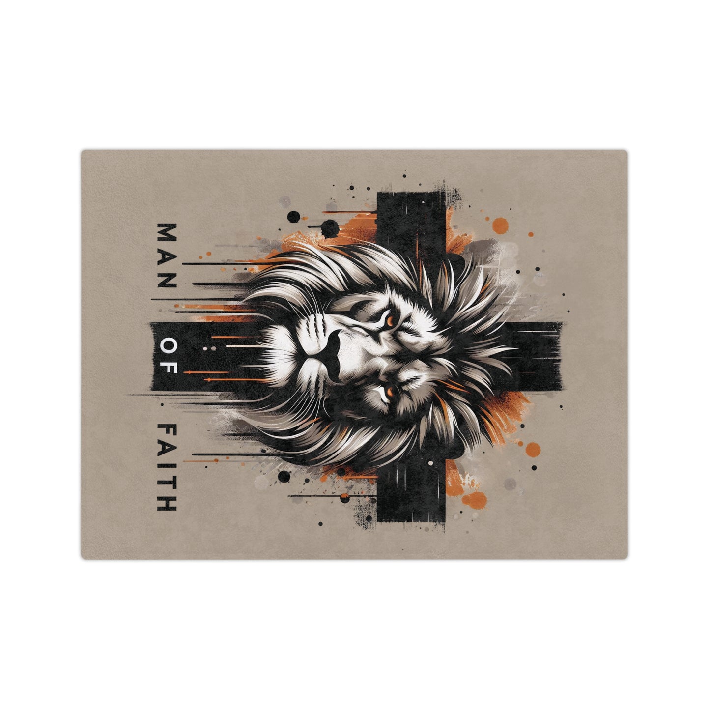 Man of Faith Velveteen Microfiber Blanket