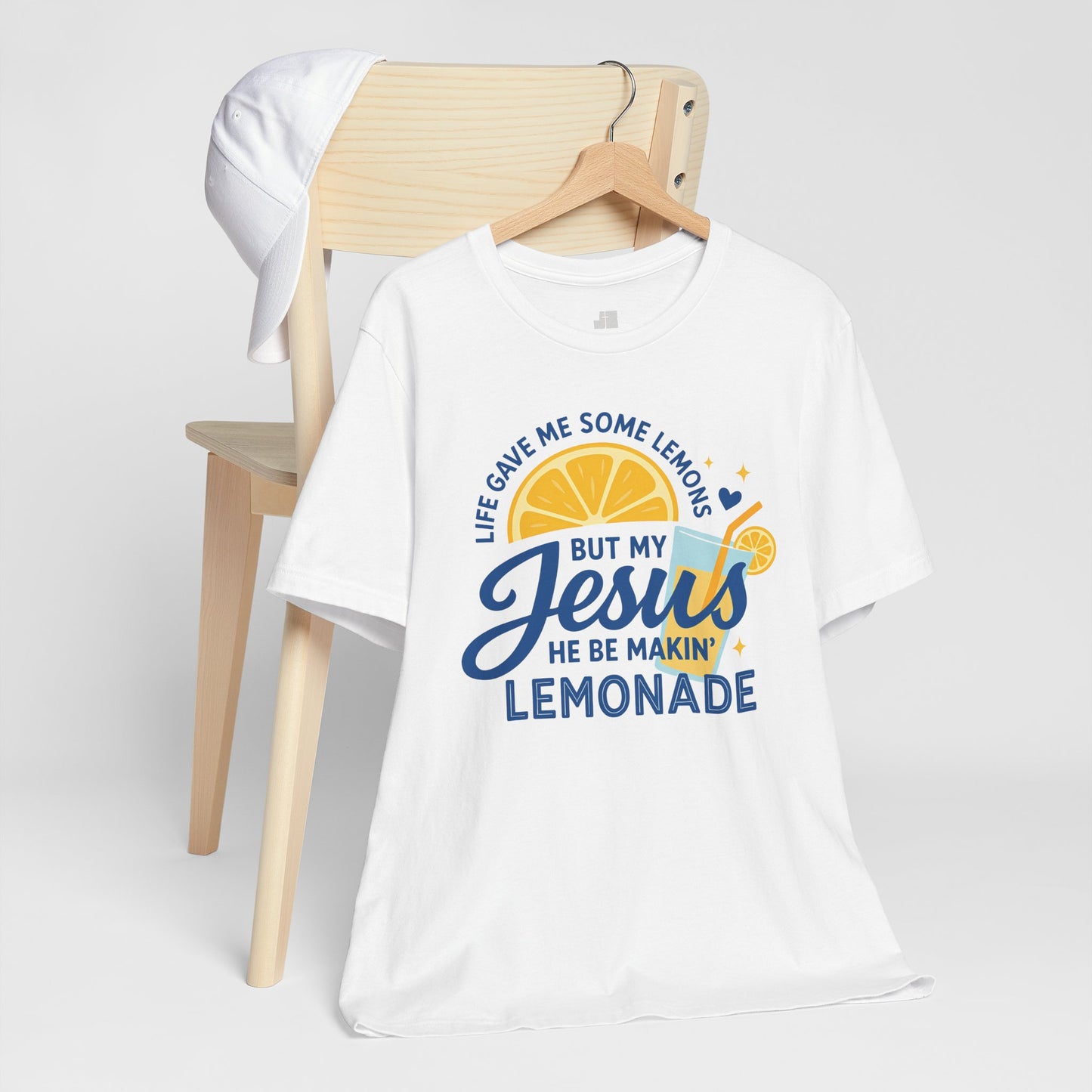 Life Gave Me Lemons But My Jesus Makes Lemonade Soft Cotton Tee