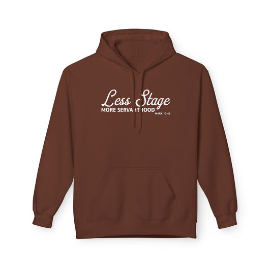 Less Stage. More Servanthood Unisex Midweight Hoodie
