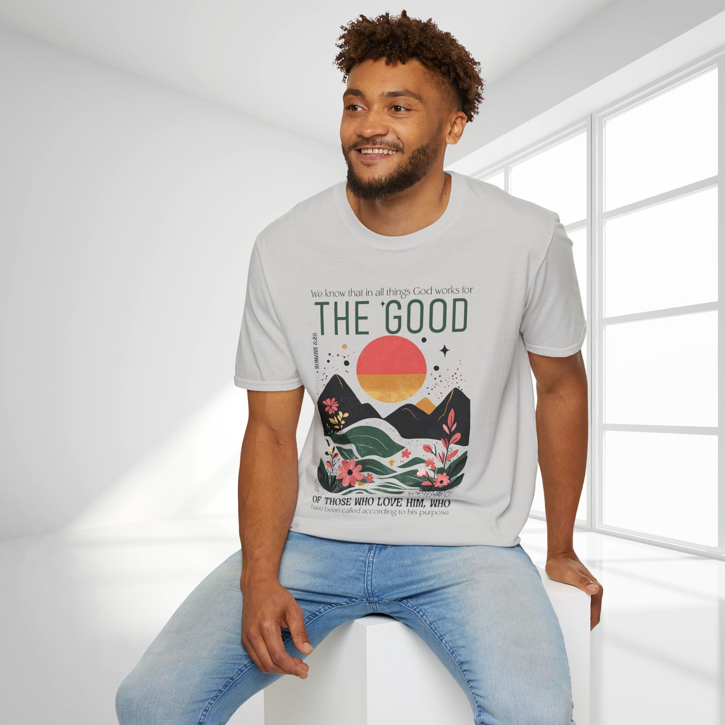 All Things for Good Romans 8:28 Softstyle T-shirt