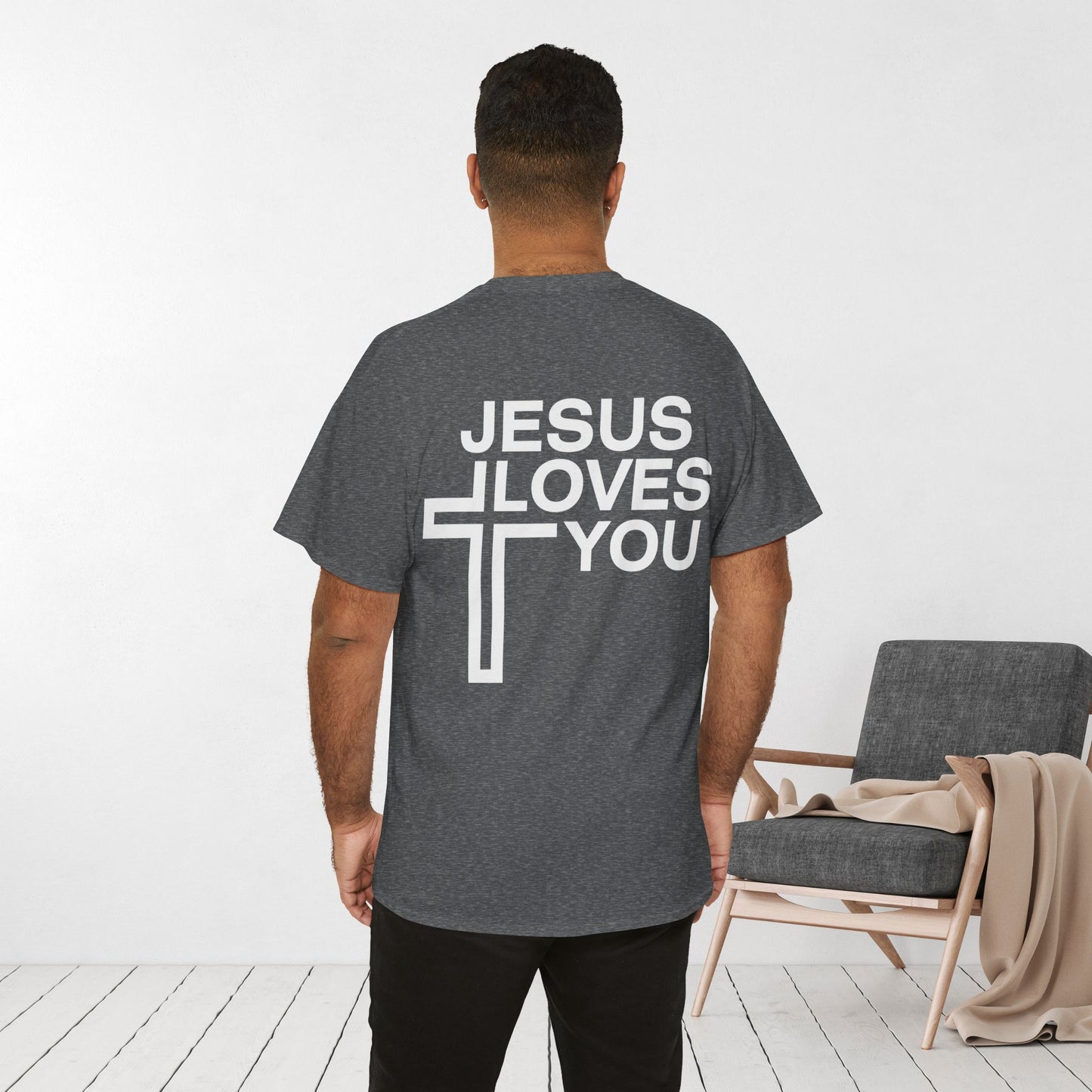 Jesus Loves You Heavy Cotton Tee