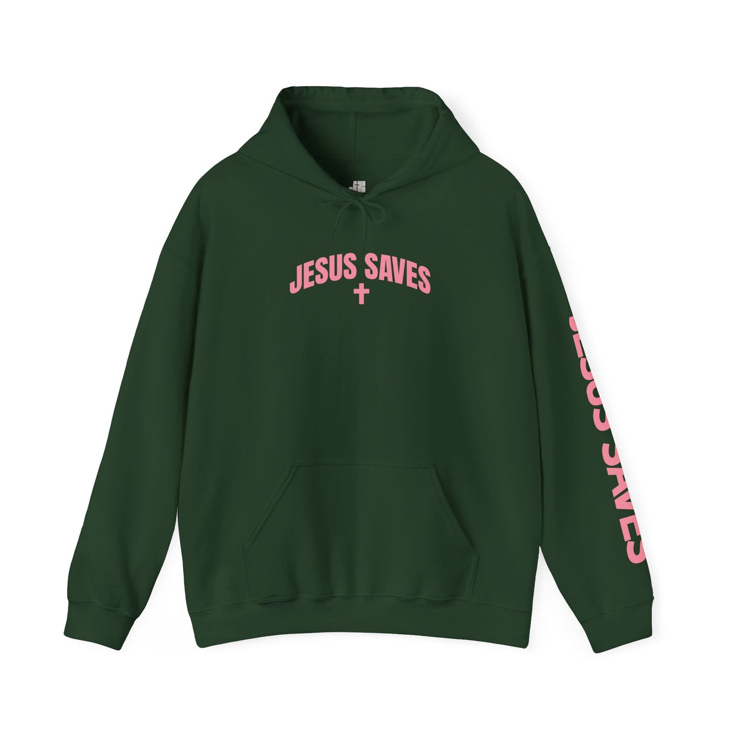 Unisex Jesus Saves Hoodie - Acts 4:12 Bible Verse Christian Hoodie