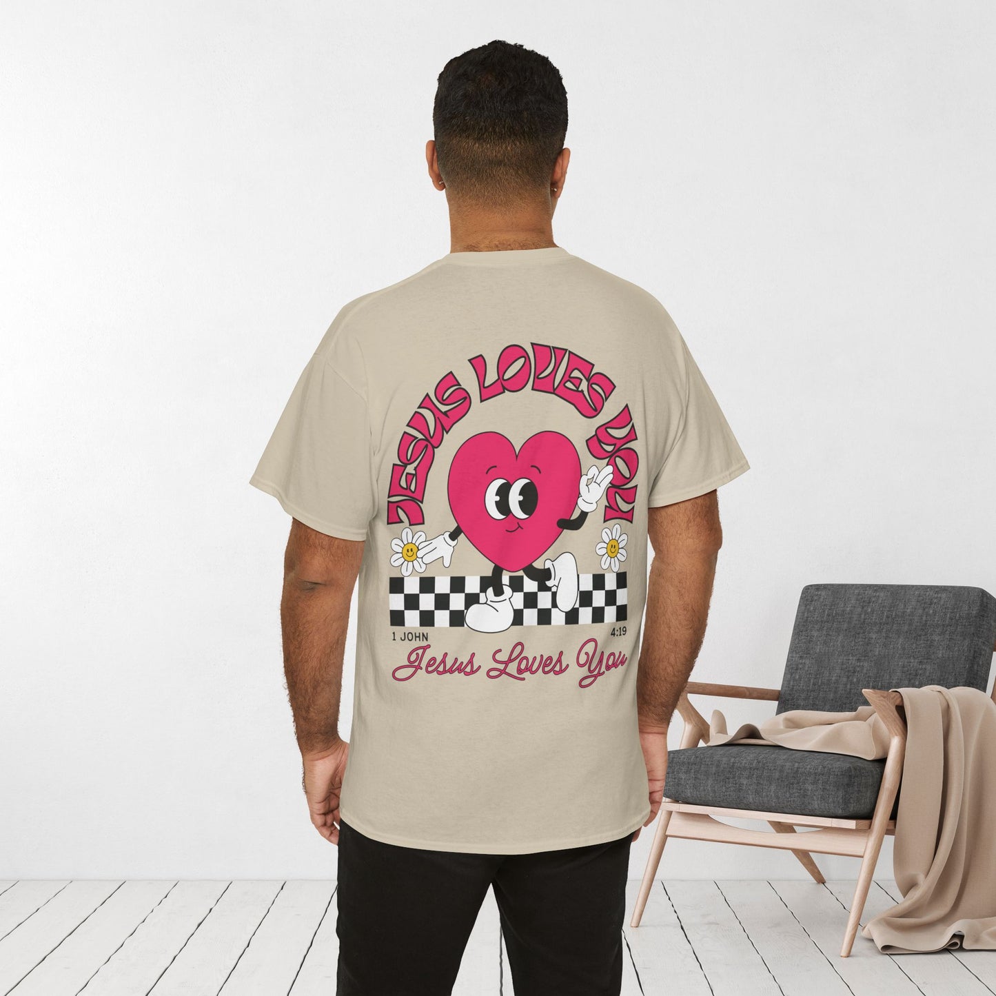 Jesus Loves You Heavy Cotton Tee
