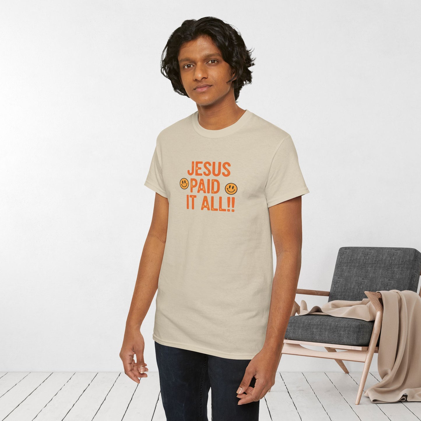 Jesus Paid It All Heavy Cotton Tee