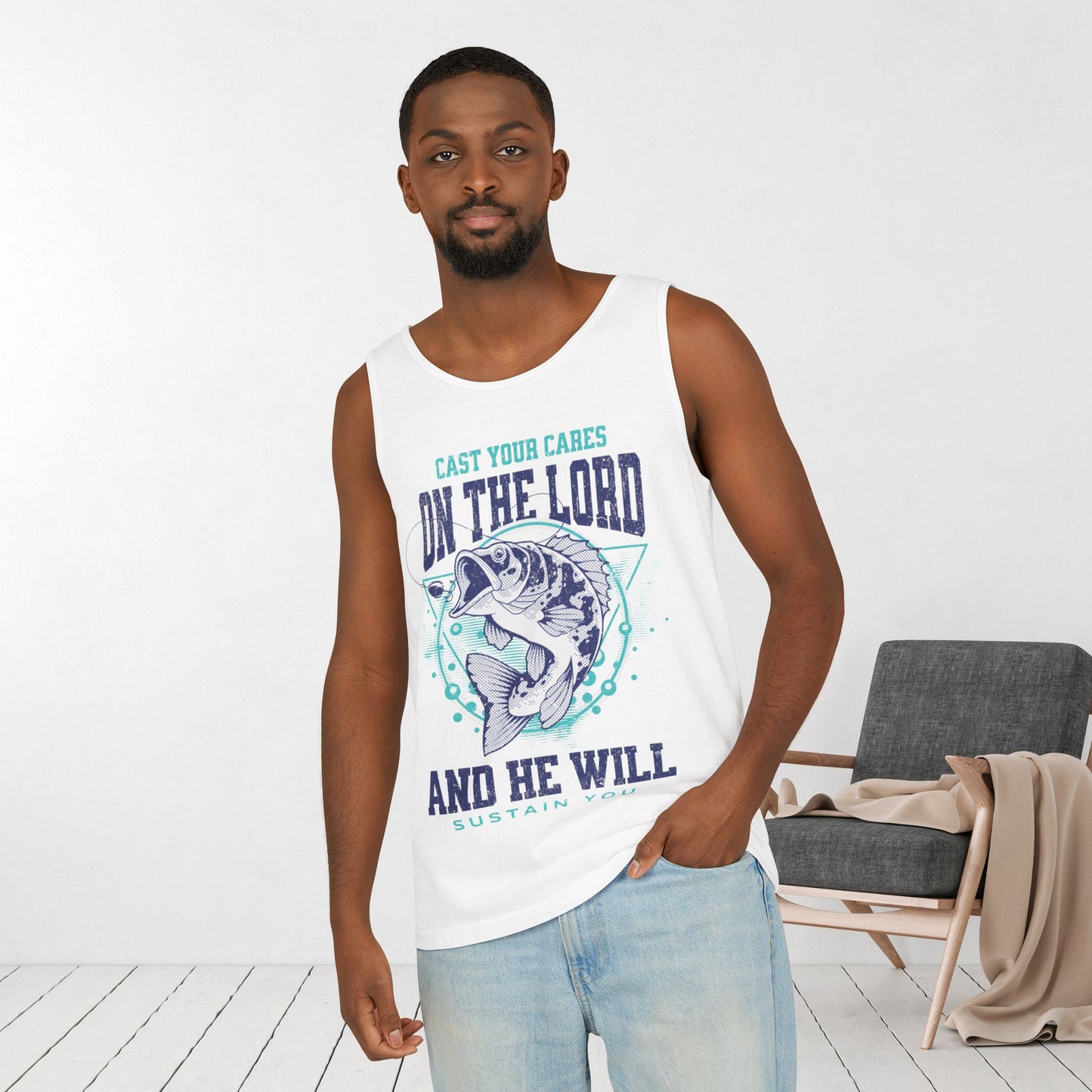 Cast Your Cares On The Lord Comfort Colors Garment-Dyed Tank Top
