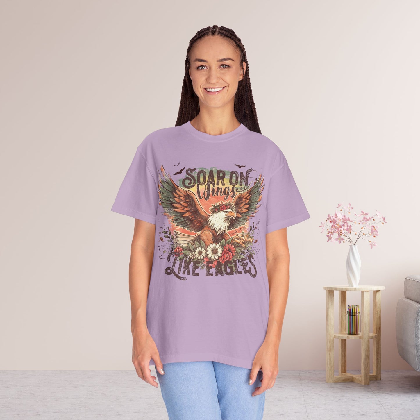 Soar on Wings Like Eagles Comfort Colors Shirt