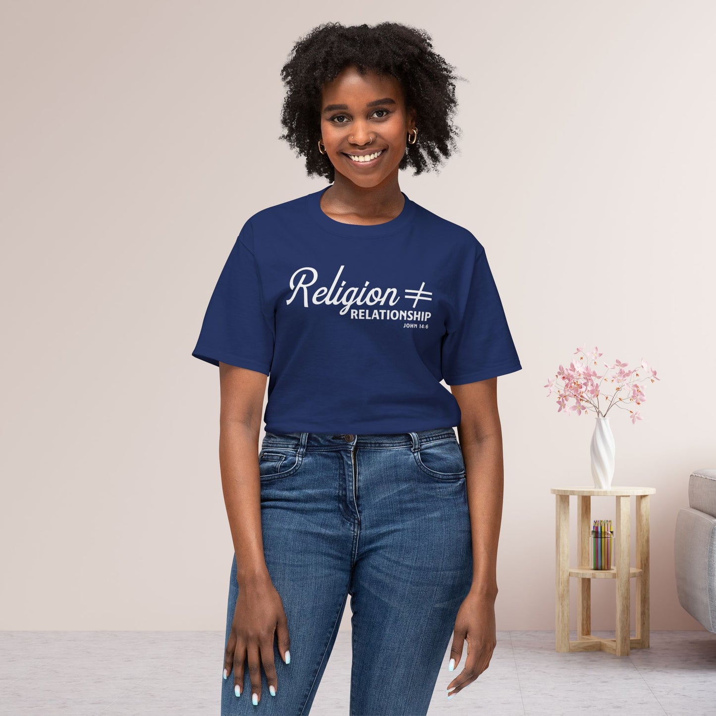 Religion ≠ Relationship Unisex HD Cotton Tee