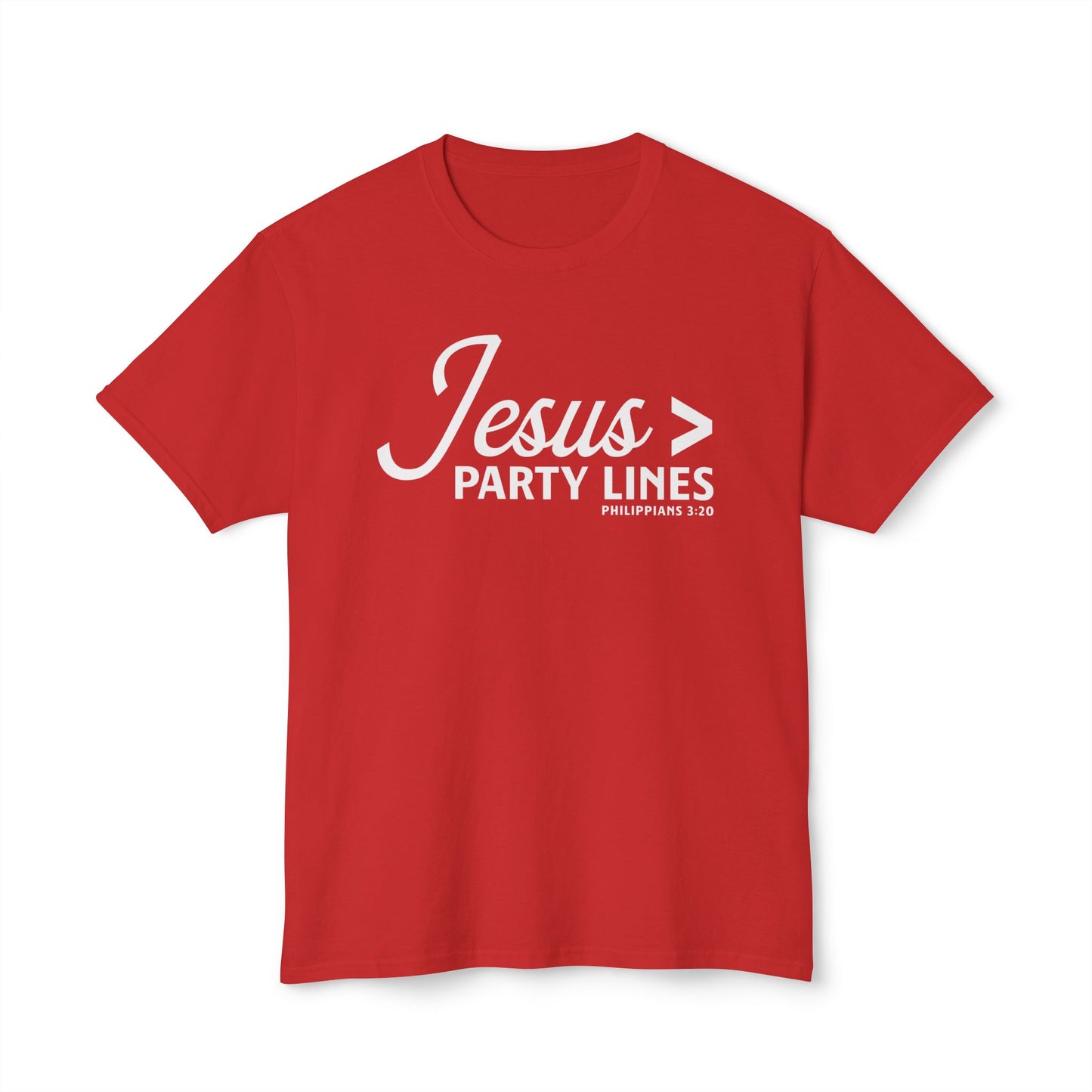 Jesus > Party Lines Unisex HD Cotton Tee