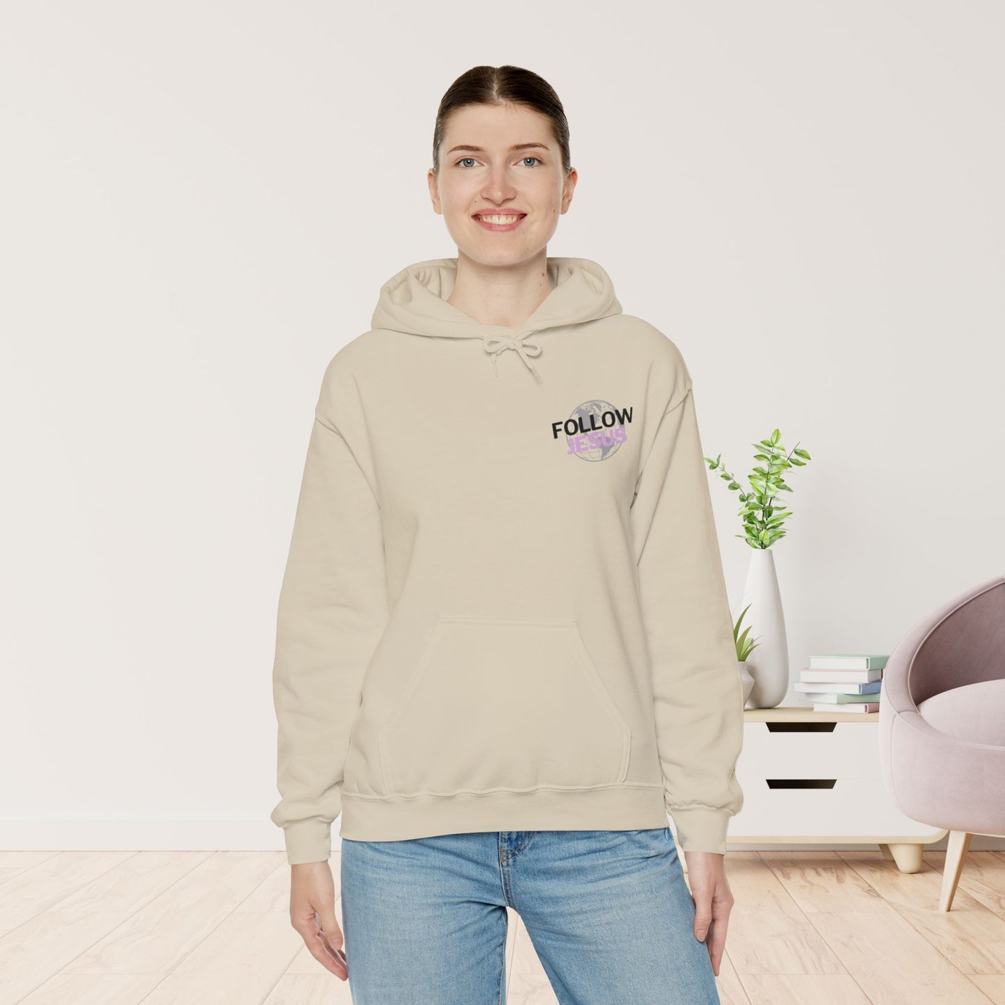 Jesus is the Light of the World Hoodie - John 8:12 Bible Verse Christian Hoodie