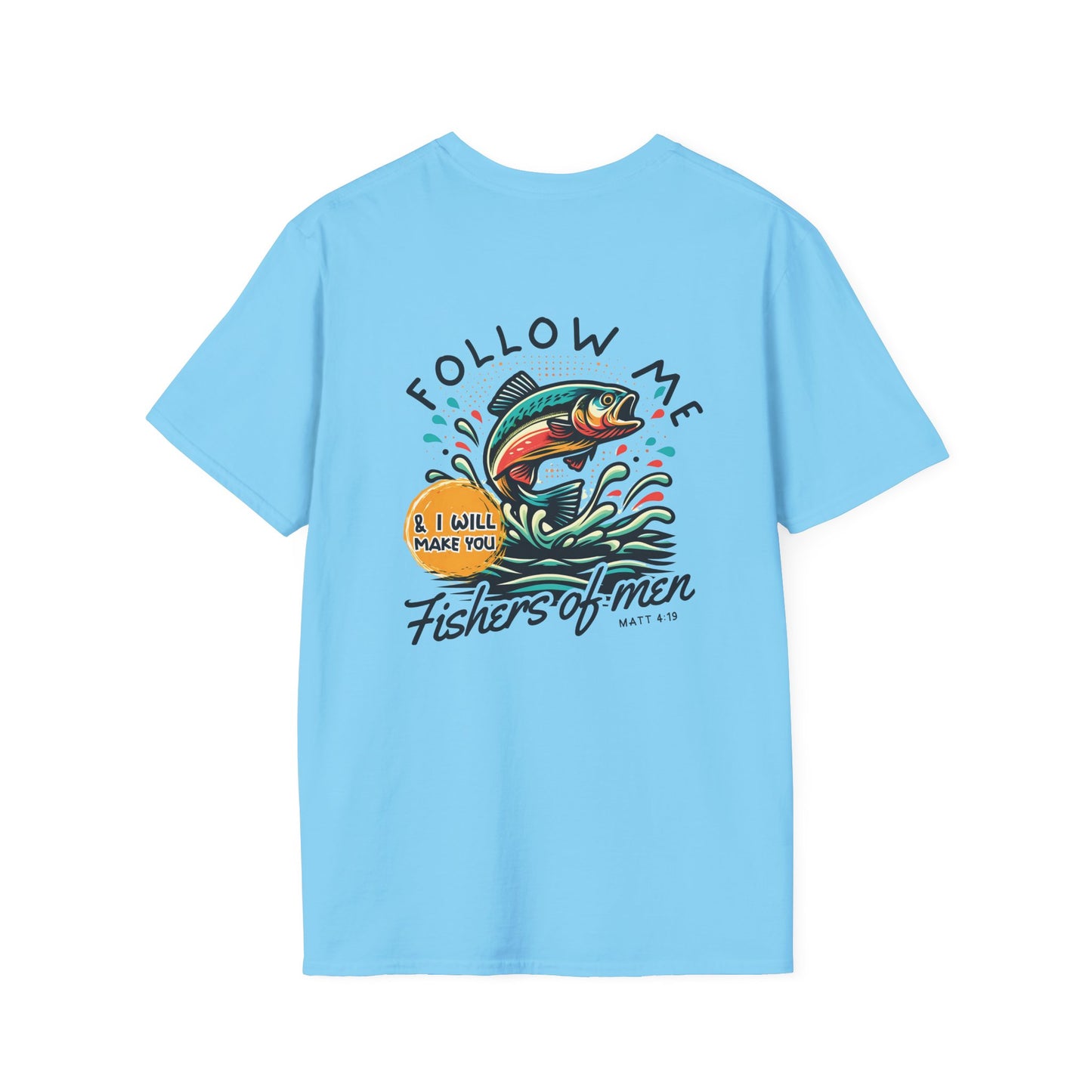 Follow Me Matthew 4:19 Men's Softstyle T-shirt