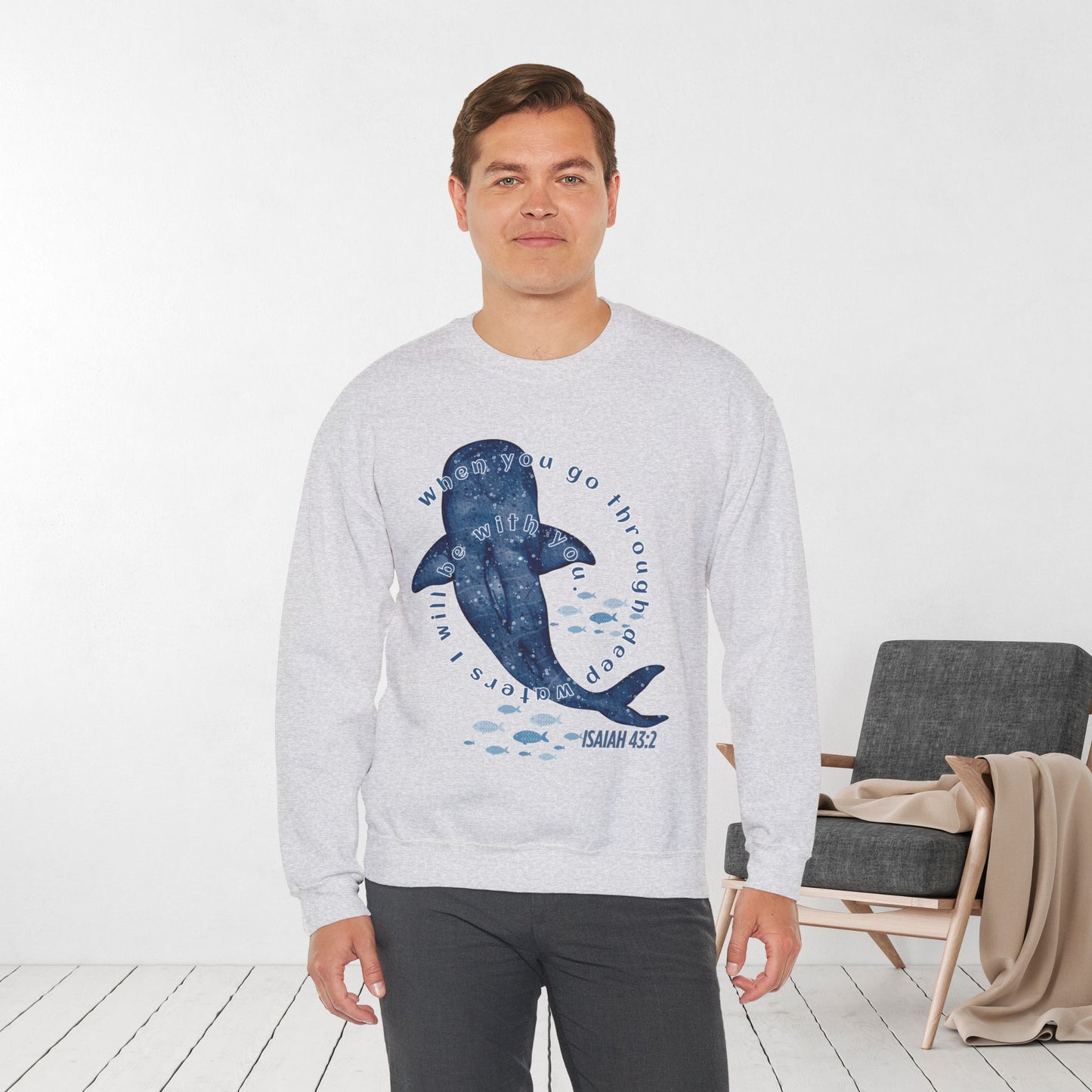 When You Go Through Deep Waters I Will Be With You Sweatshirt