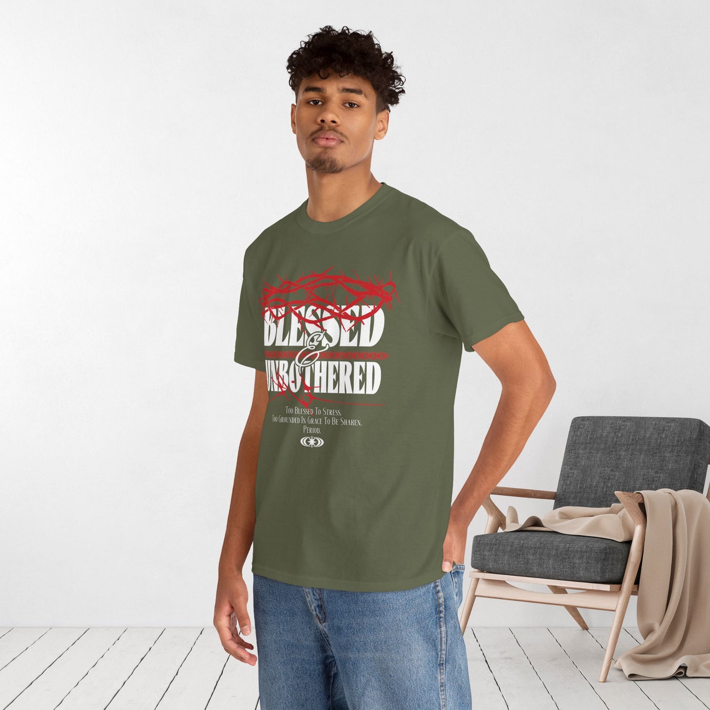 Blessed & Unbothered Heavy Cotton Tee