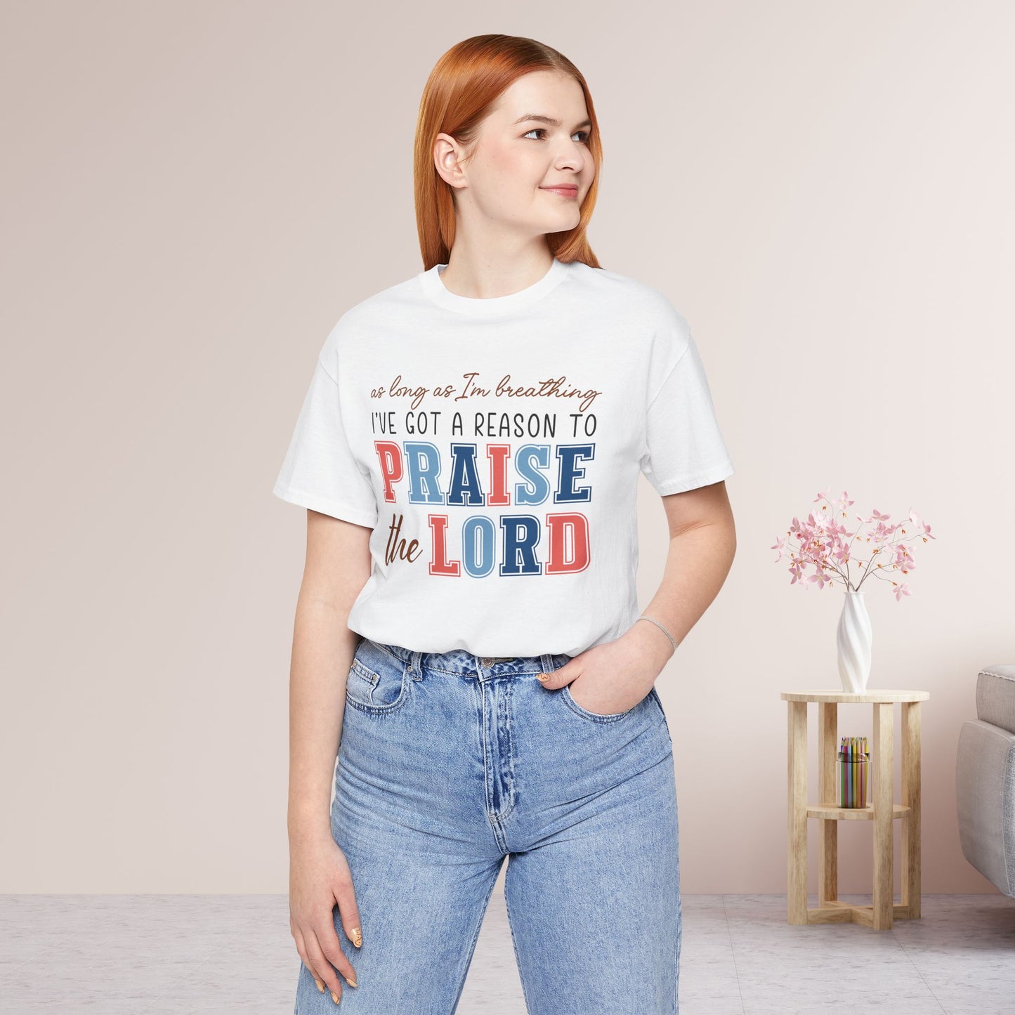 Praise The Lord Soft Cotton Tee - Christian Shirt