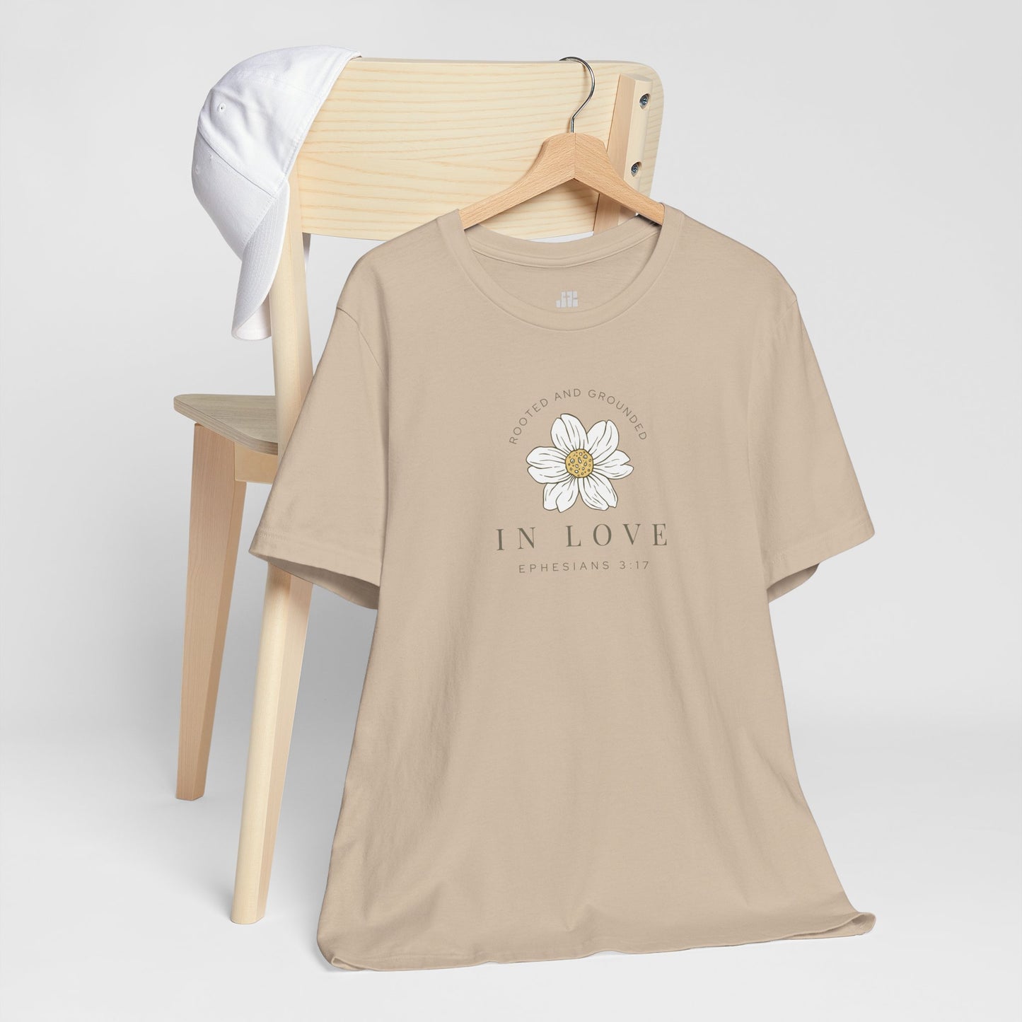 Rooted and Grounded in Love Soft Cotton Tee