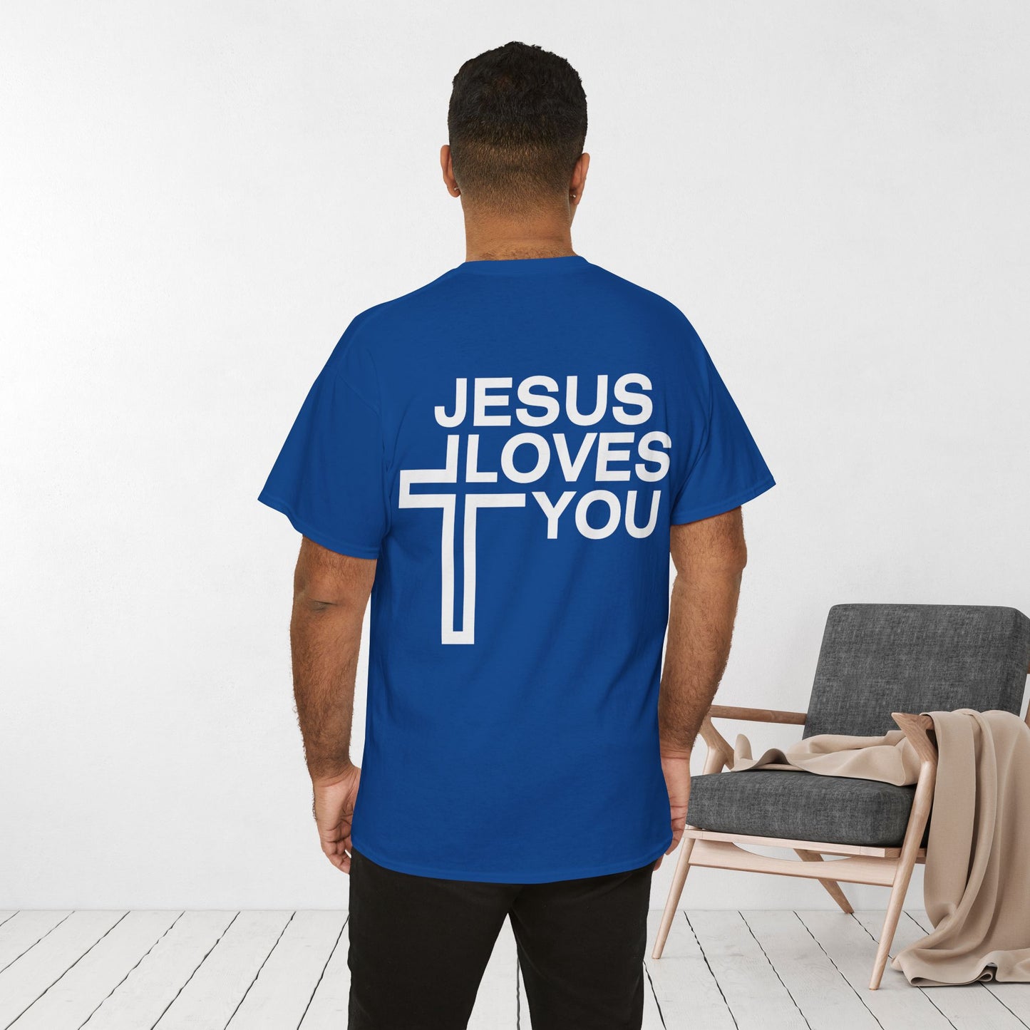 Jesus Loves You Heavy Cotton Tee