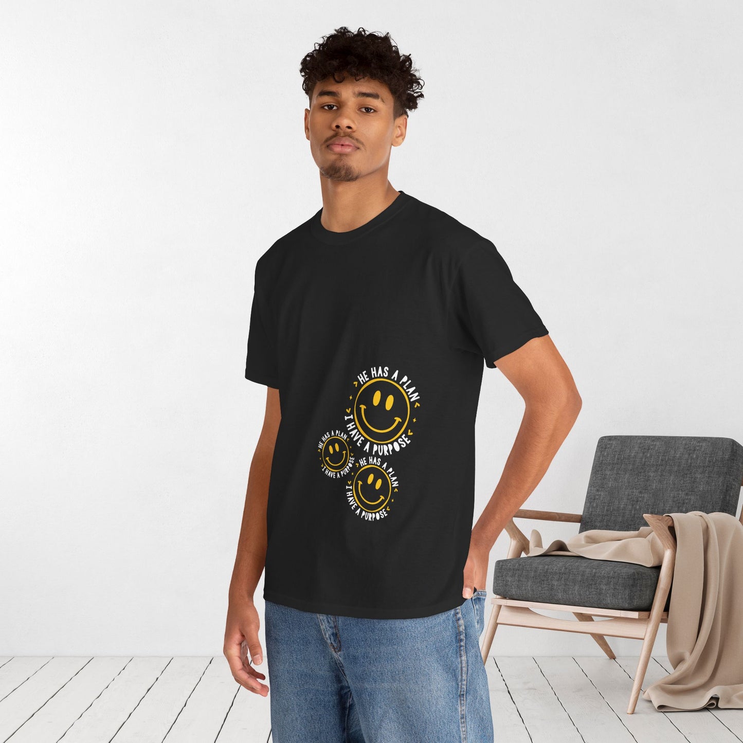 He Has a Plan, I Have a Purpose Heavy Cotton Tee