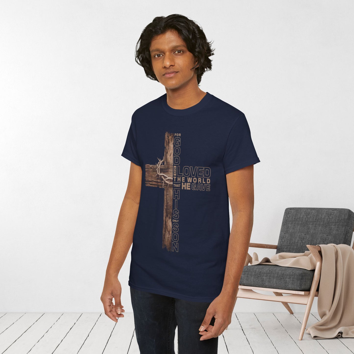 John 3:16 Heavy Cotton Tee